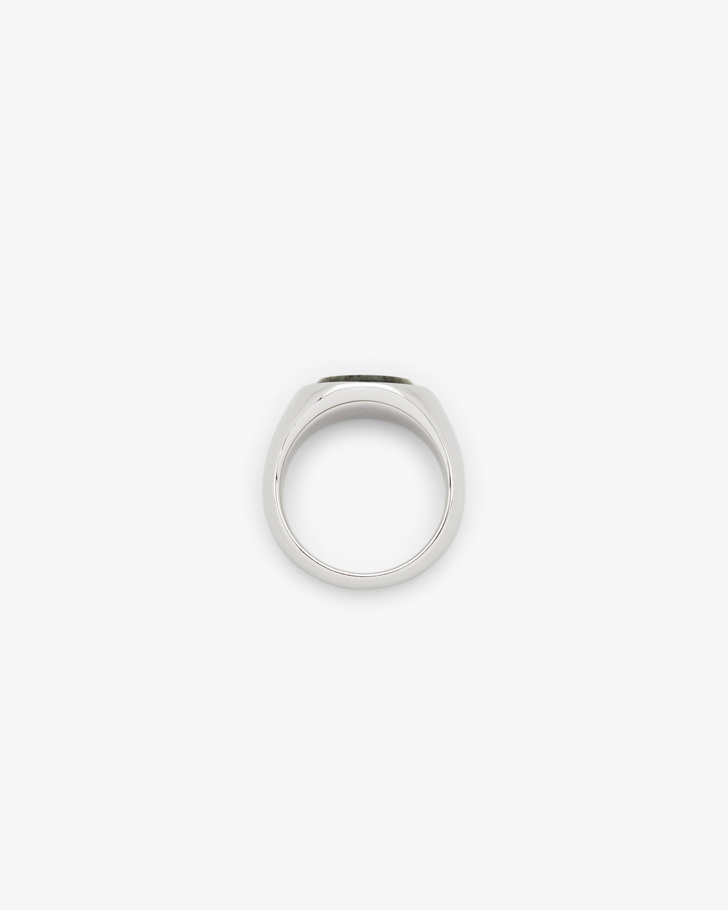 Tom Wood Oval Green Marble Ring