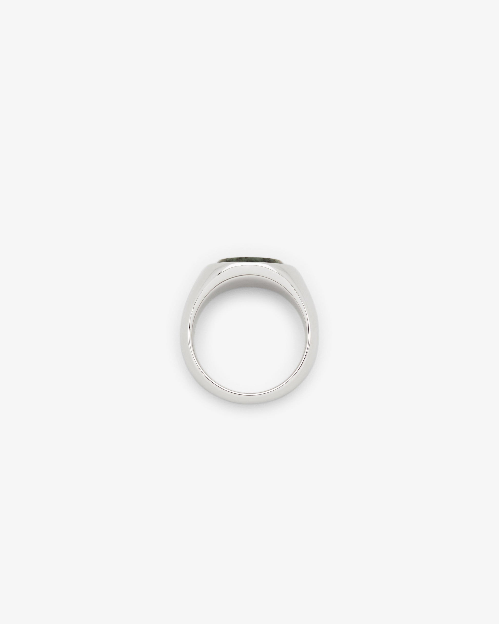 Tom Wood Oval Green Marble Ring