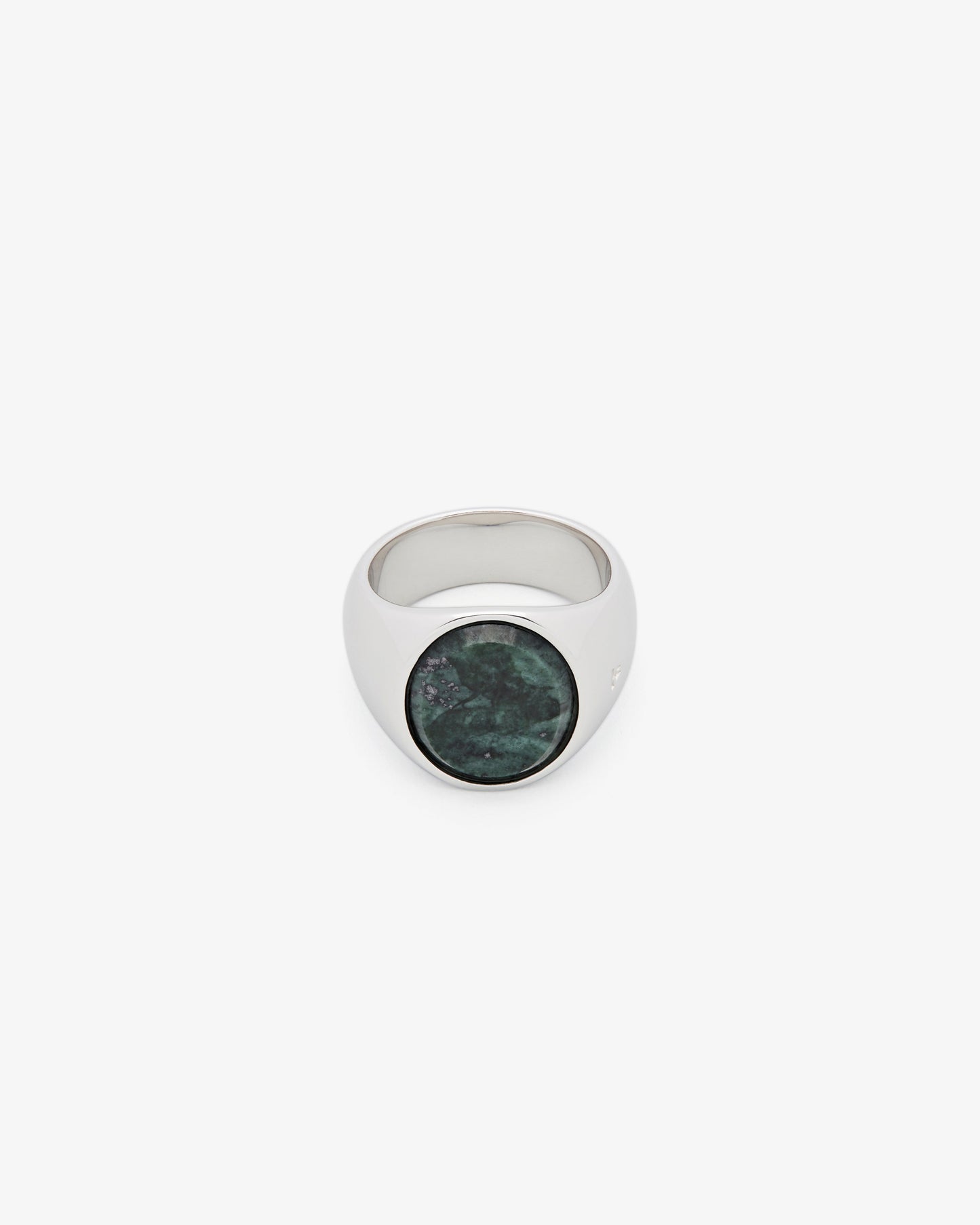 Tom Wood Oval Green Marble Ring