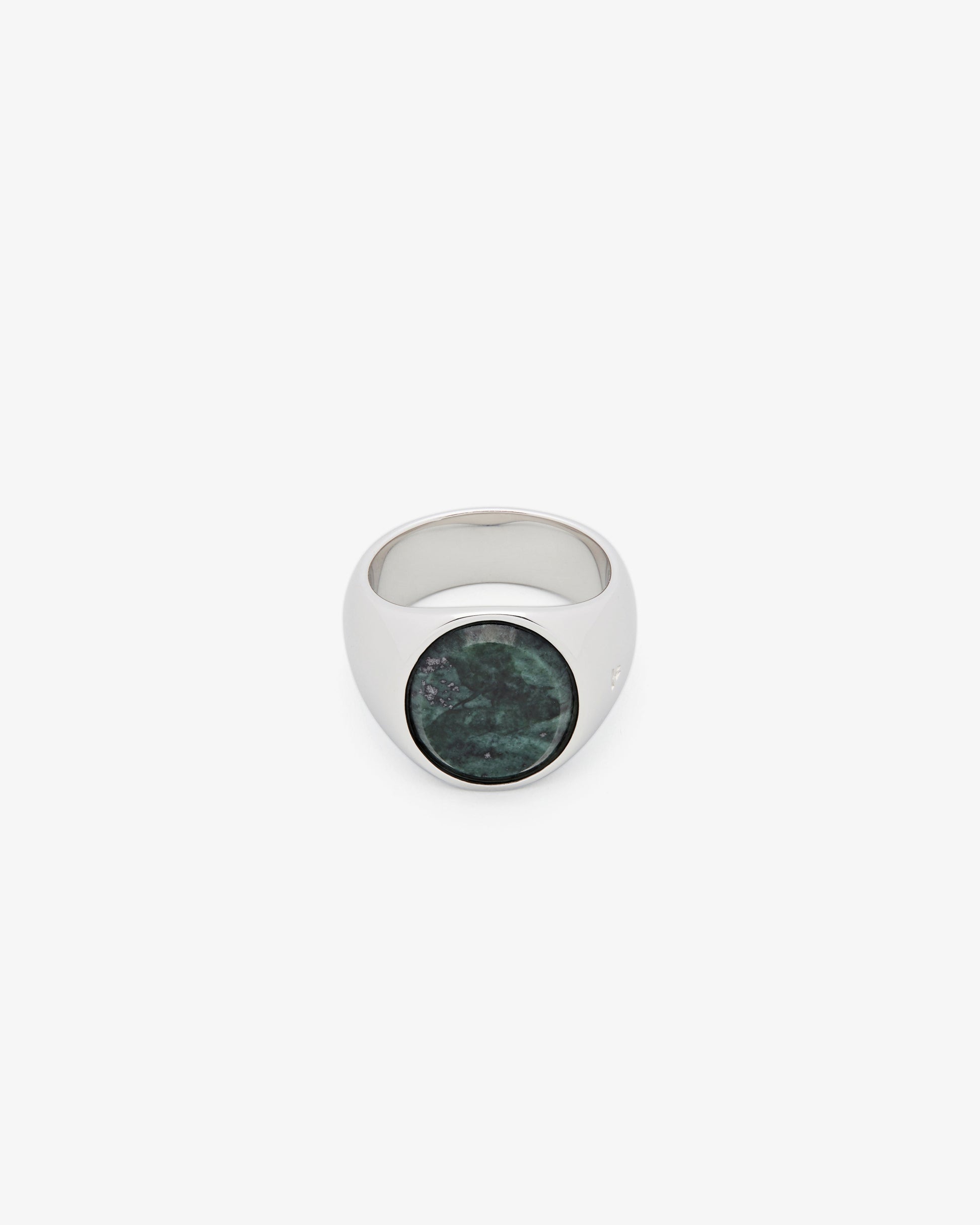 Tom Wood Oval Green Marble Ring