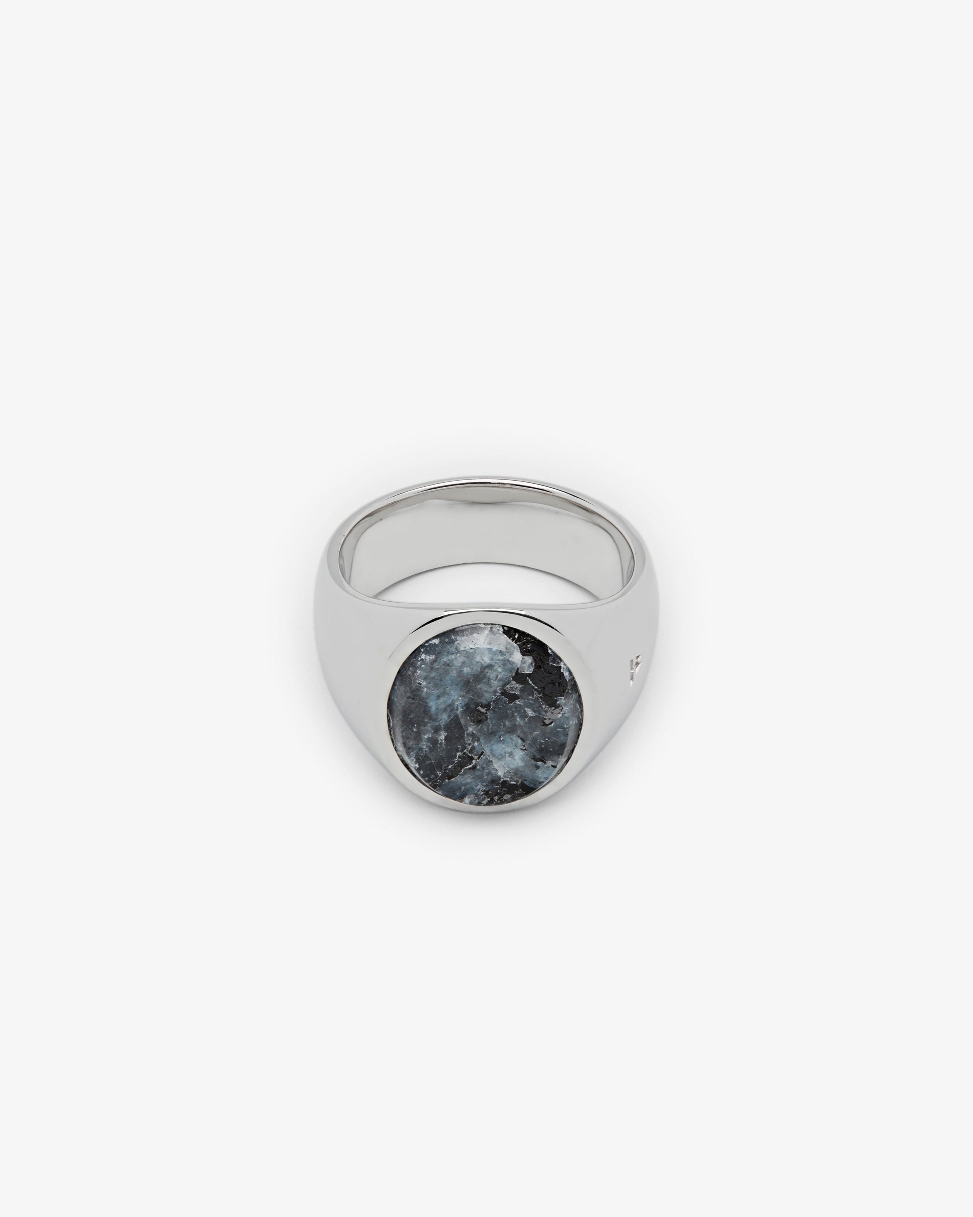 Tom Wood Oval Larvikite Ring
