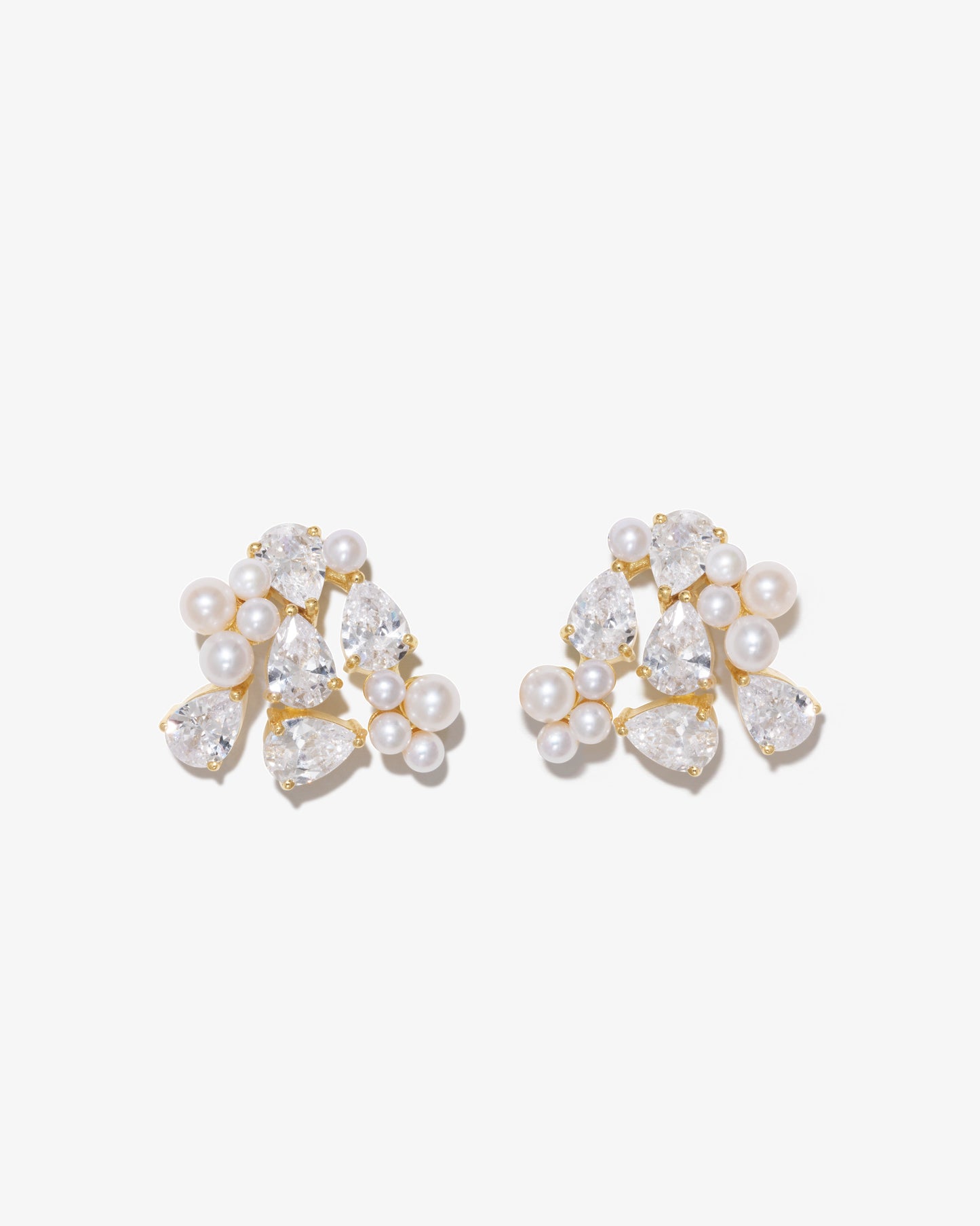 Completed Works – Pearls And Crystals Earrings