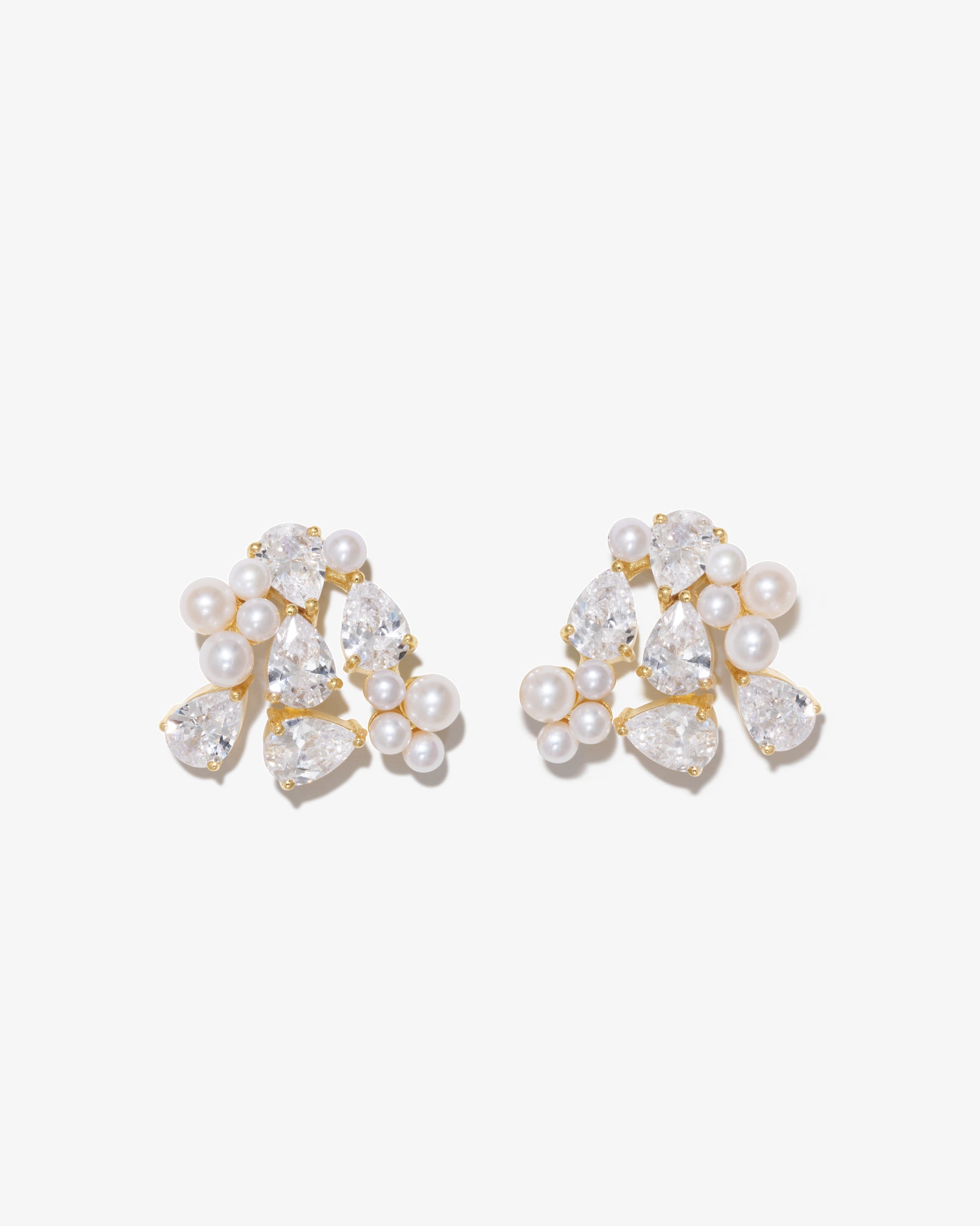 Completed Works – Pearls And Crystals Earrings