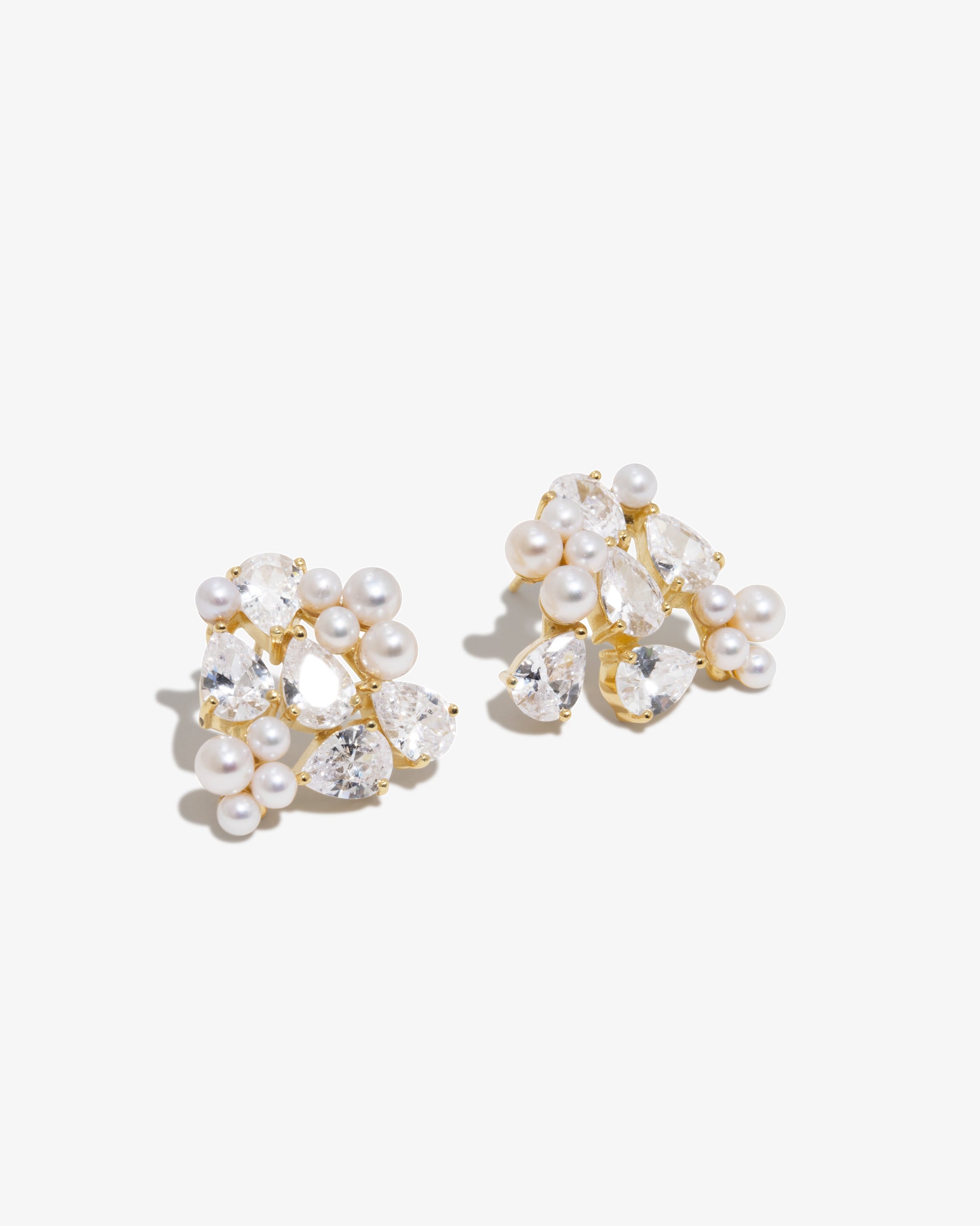 Completed Works – Pearls And Crystals Earrings