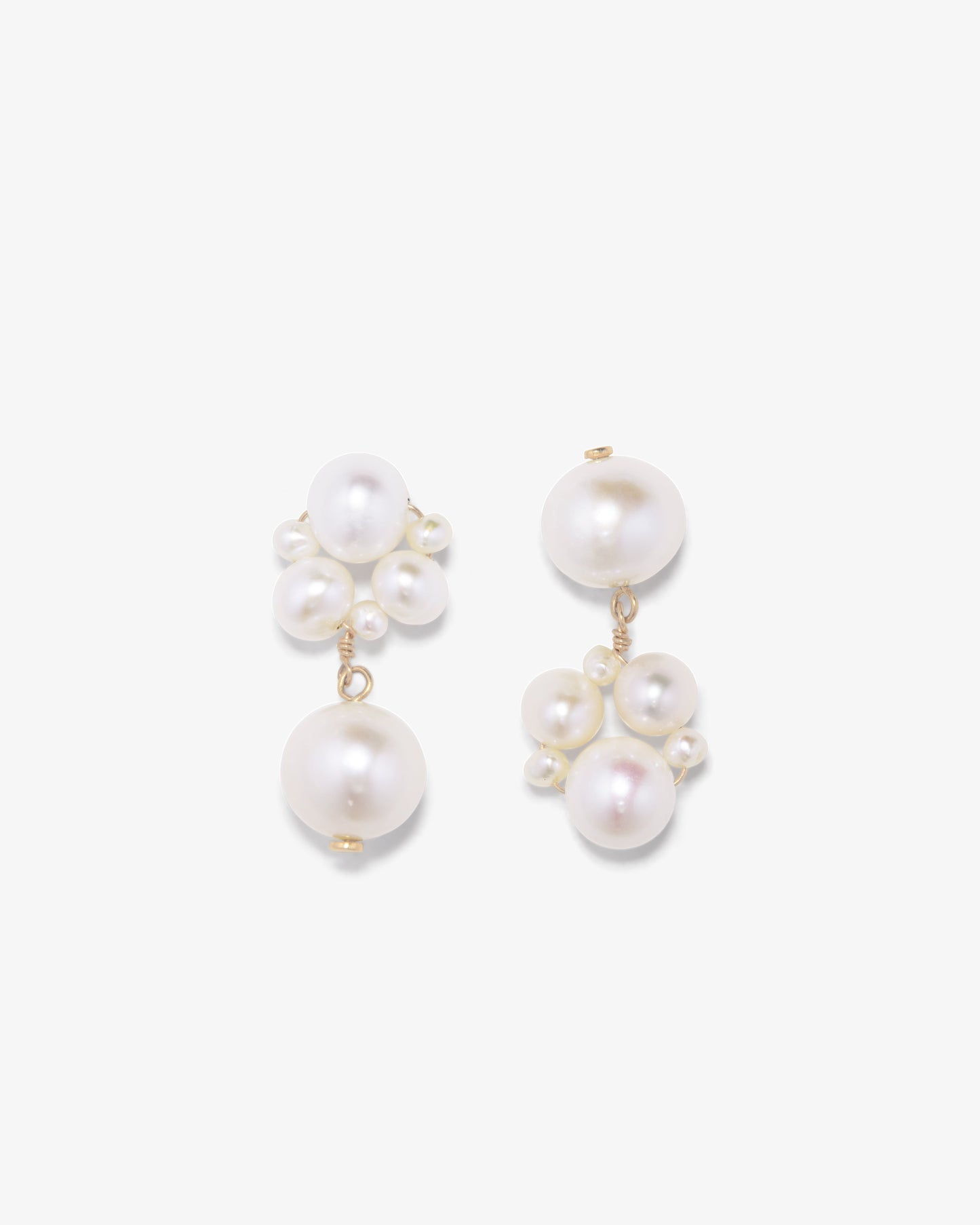Completed Works – Inverted Pearls Earrings