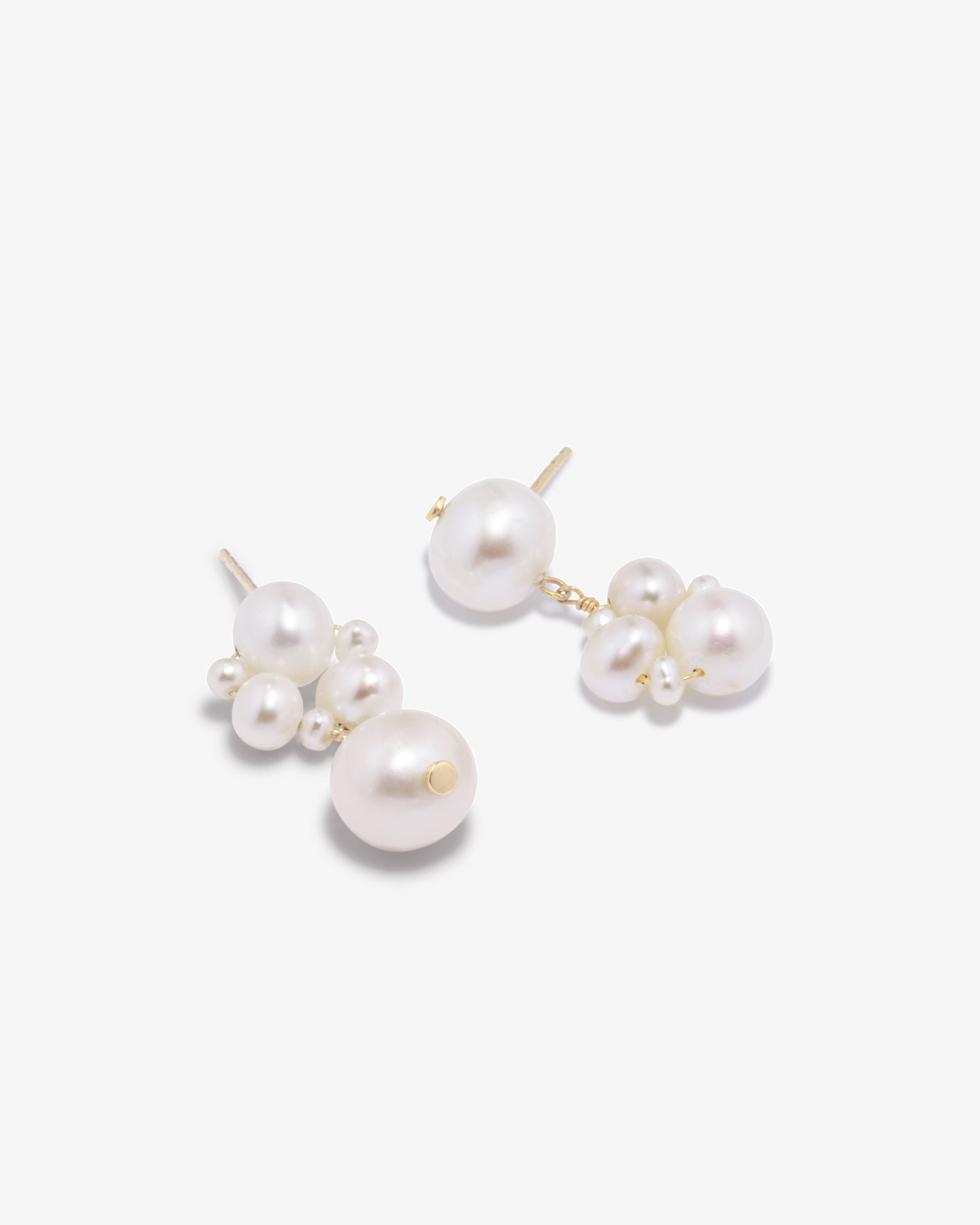 Completed Works – Inverted Pearls Earrings