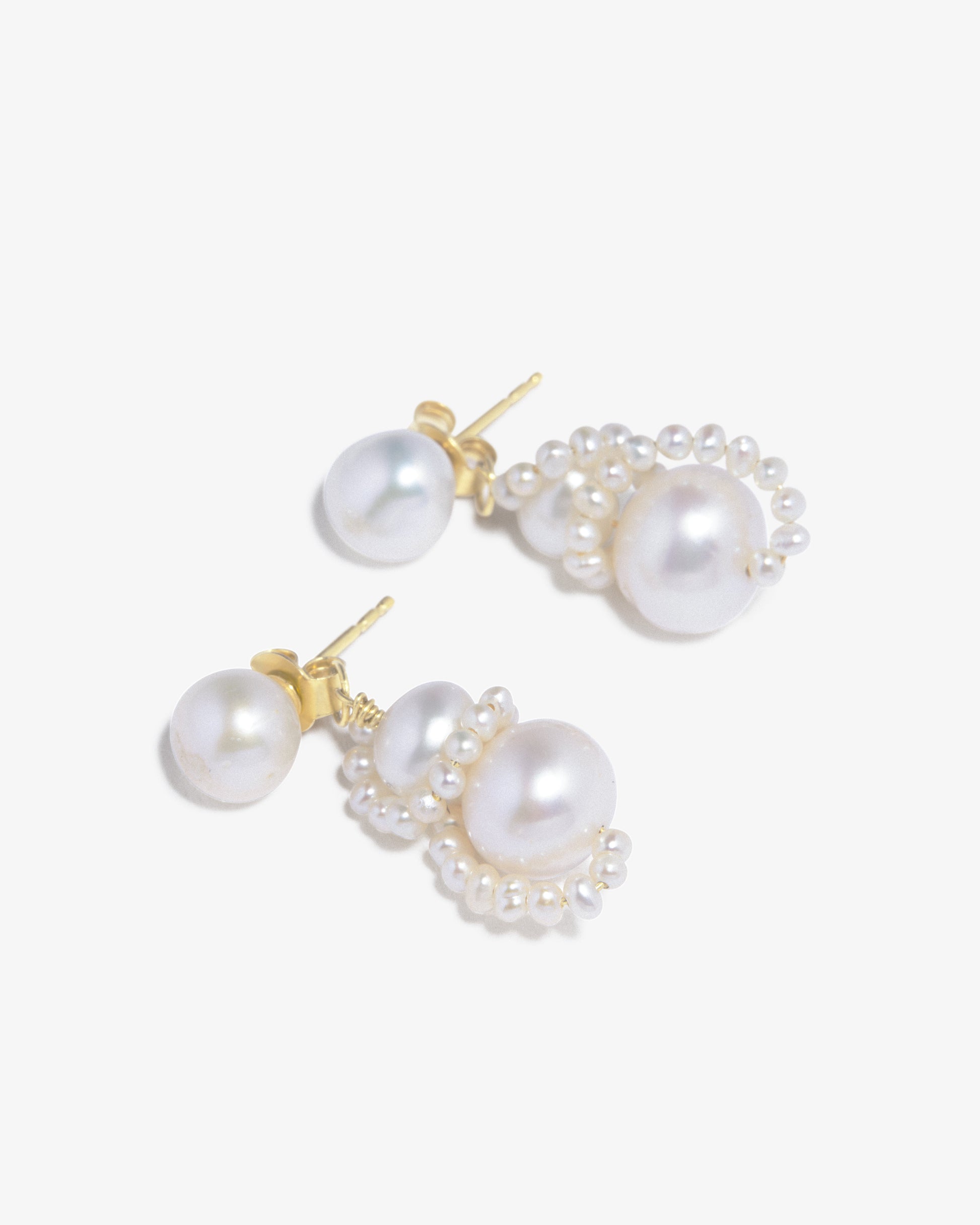 Completed Works – Pearl Earrings
