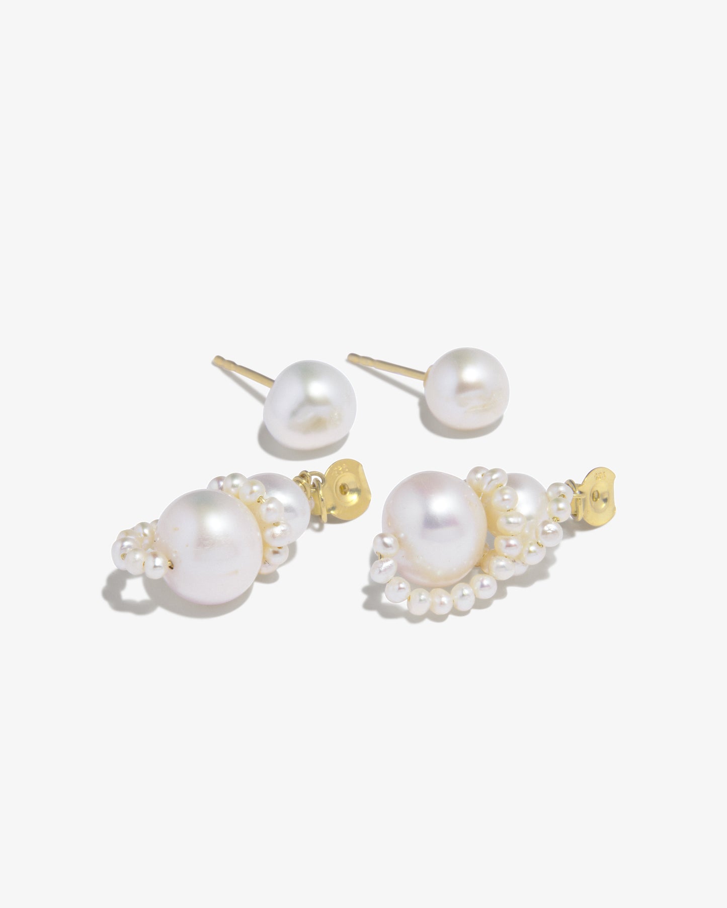 Completed Works – Pearl Earrings