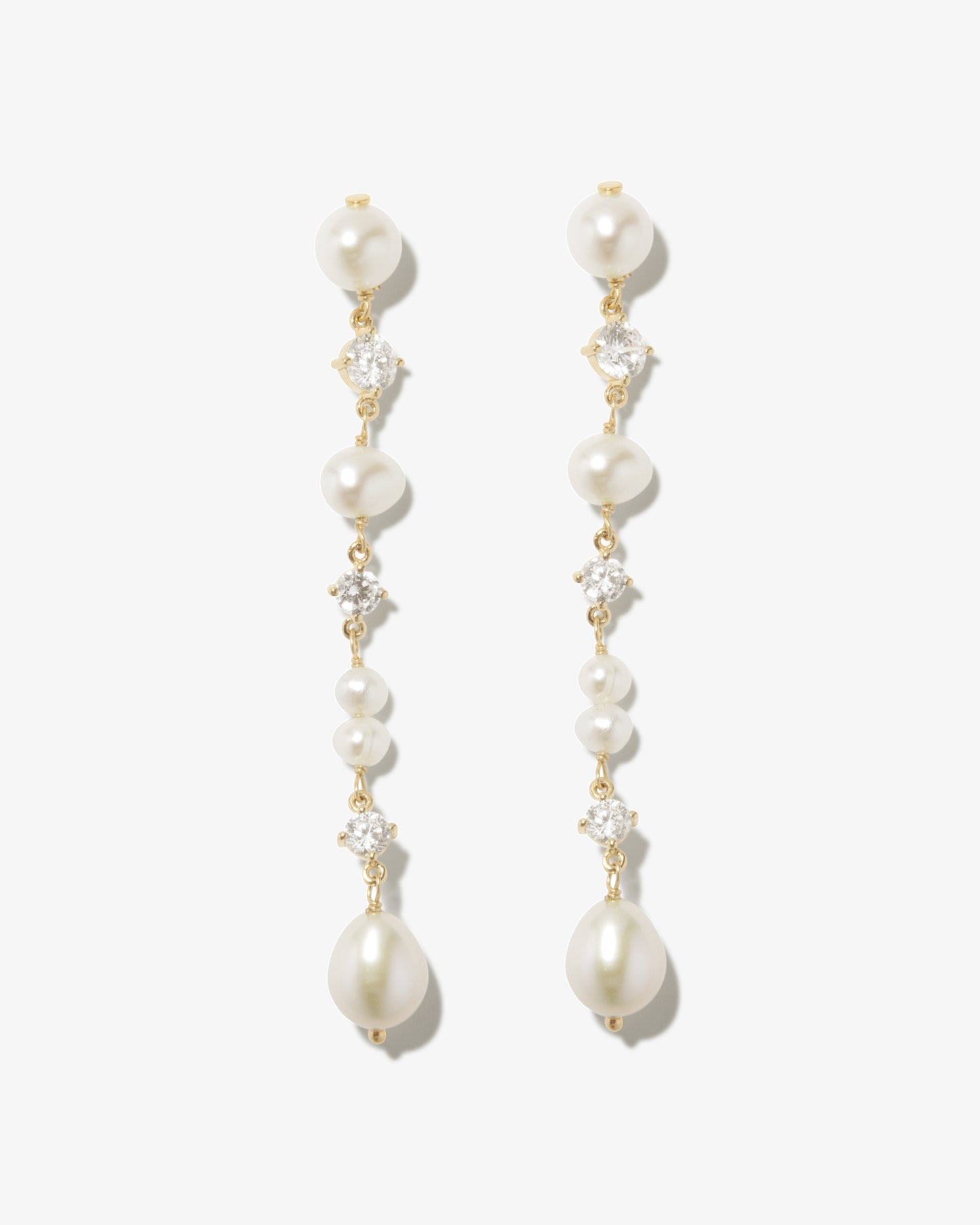 Completed Works – Pearl Long Earrings