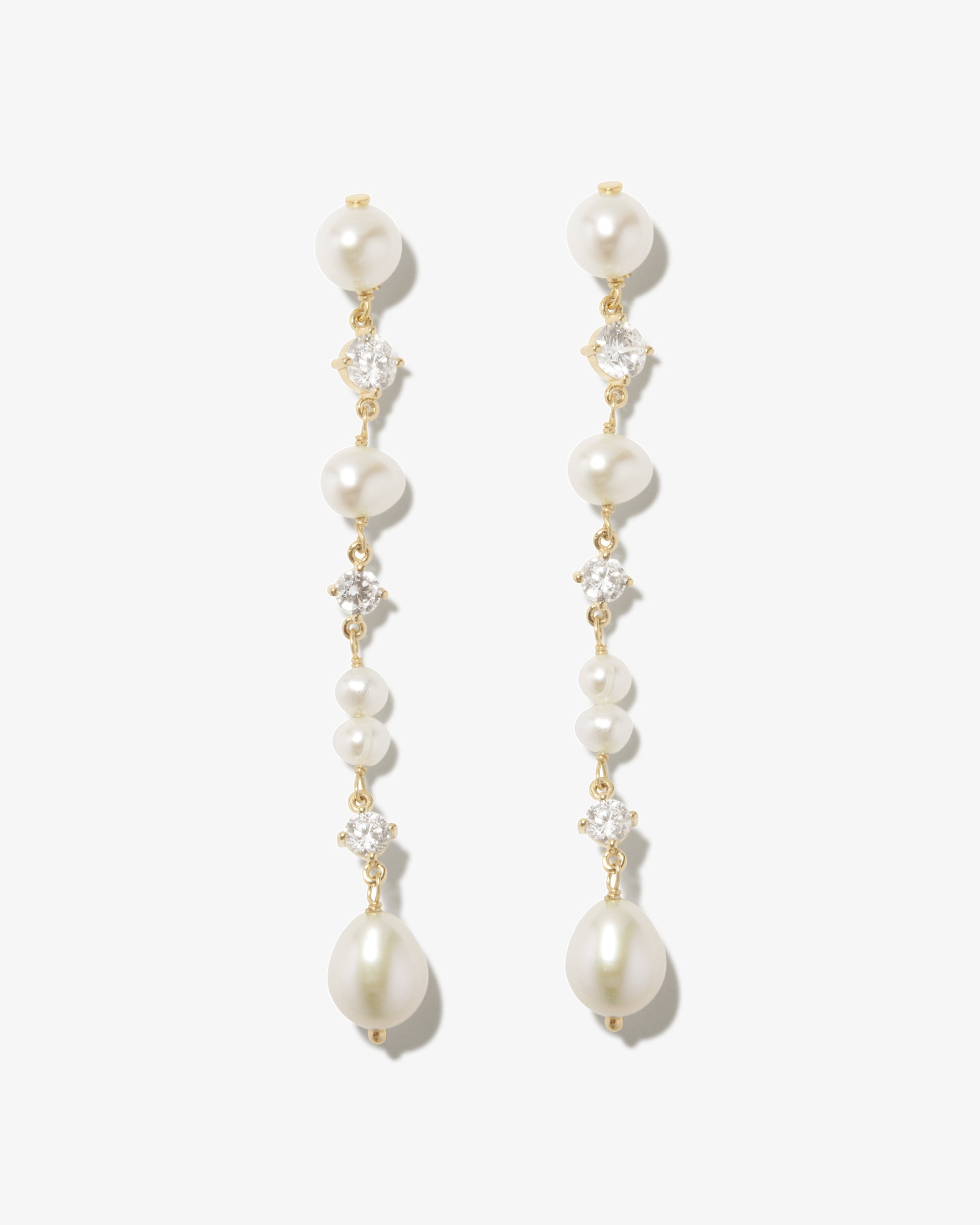 Completed Works – Pearl Long Earrings