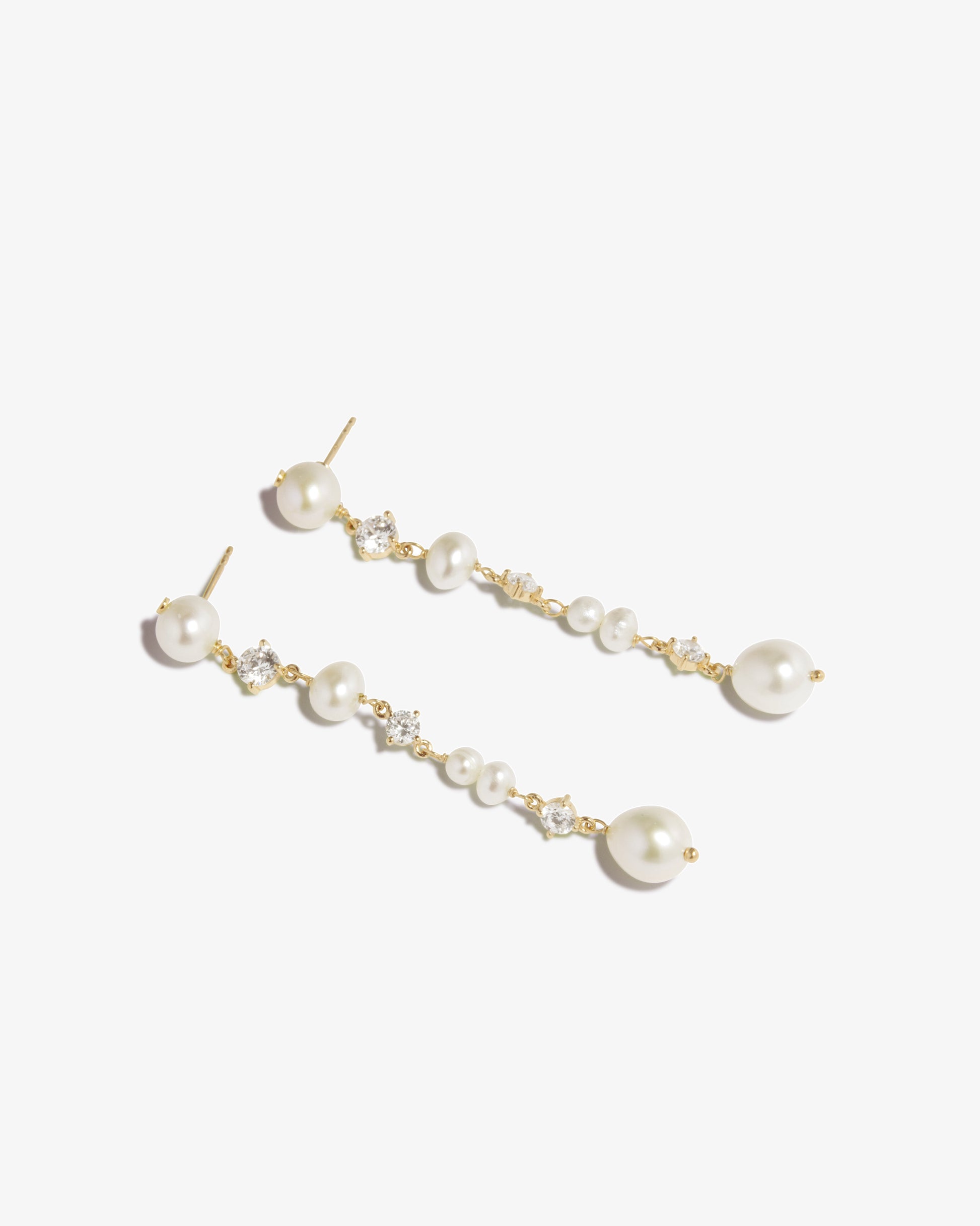 Completed Works – Pearl Long Earrings