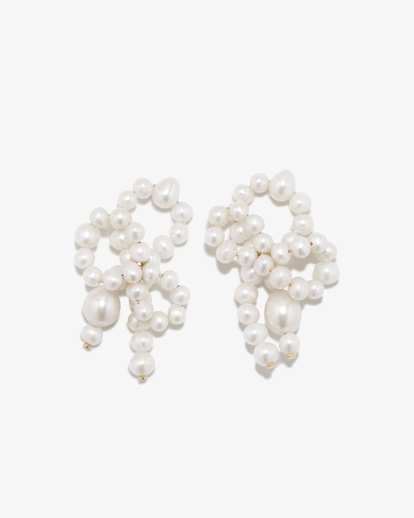 Completed Works – Pearl Bow Earrings