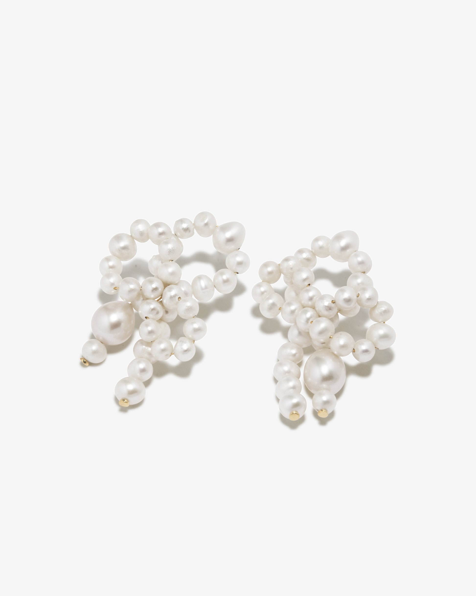Completed Works – Pearl Bow Earrings