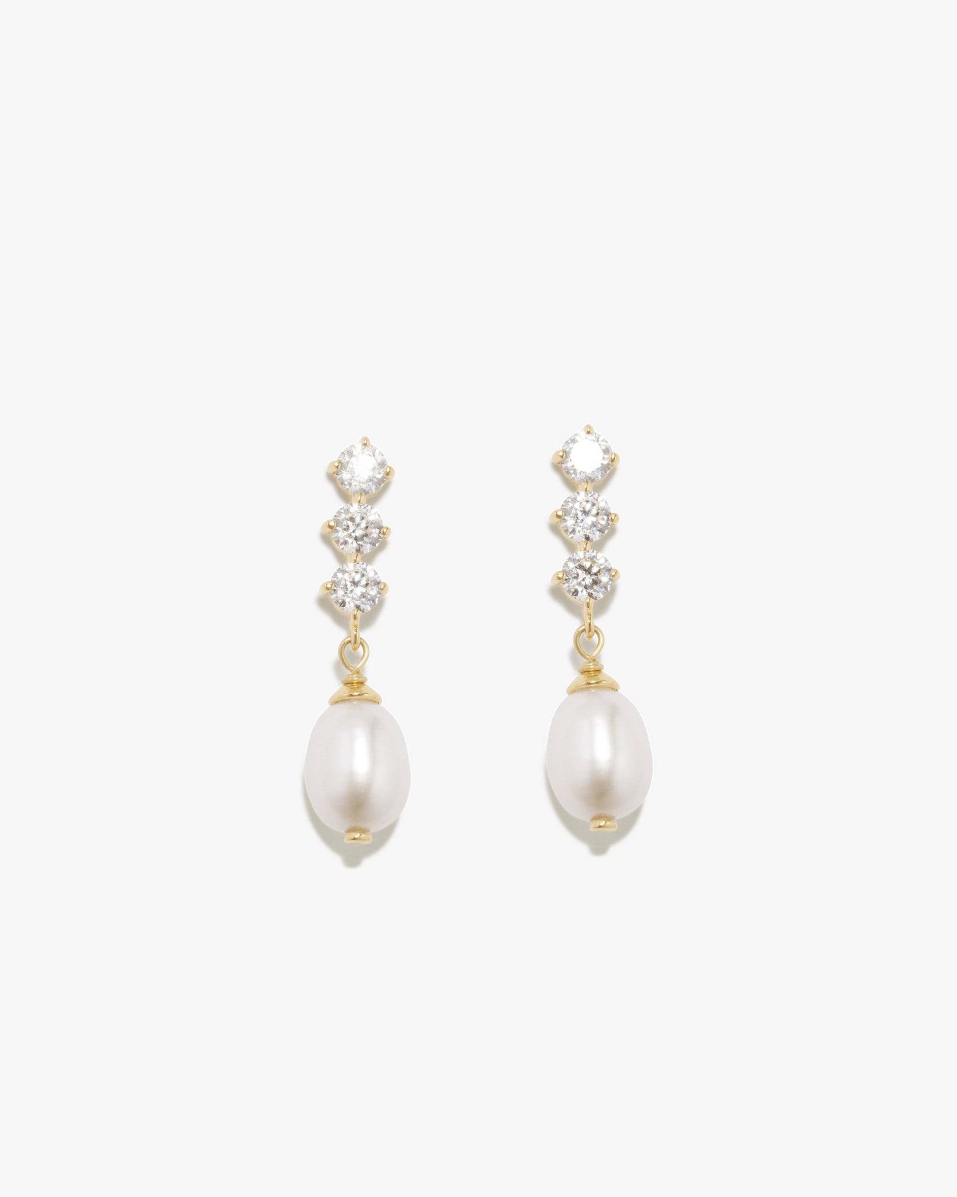 Completed Works – Pearl Drop Earrings