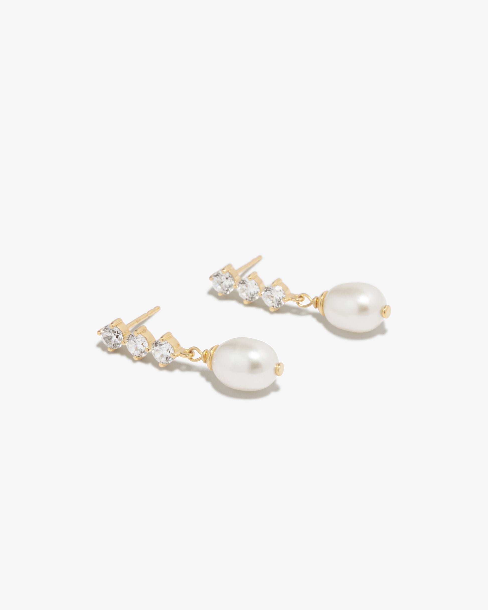 Completed Works – Pearl Drop Earrings
