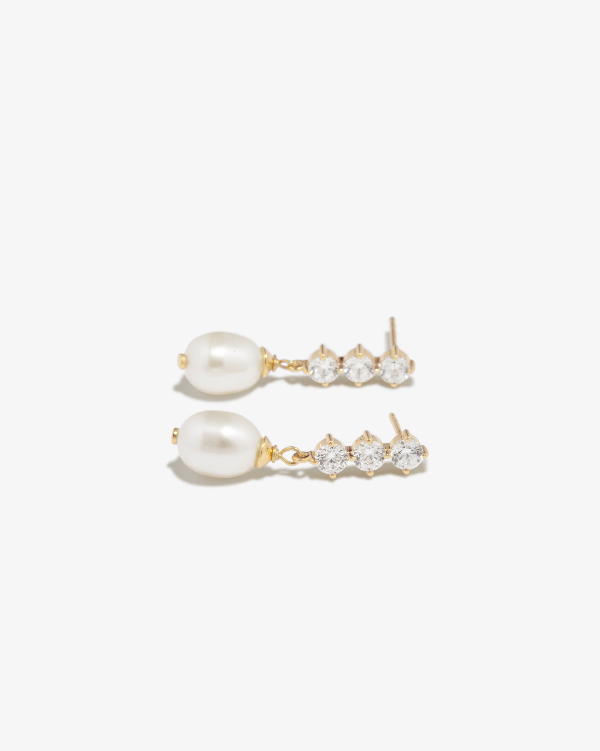 Completed Works – Pearl Drop Earrings