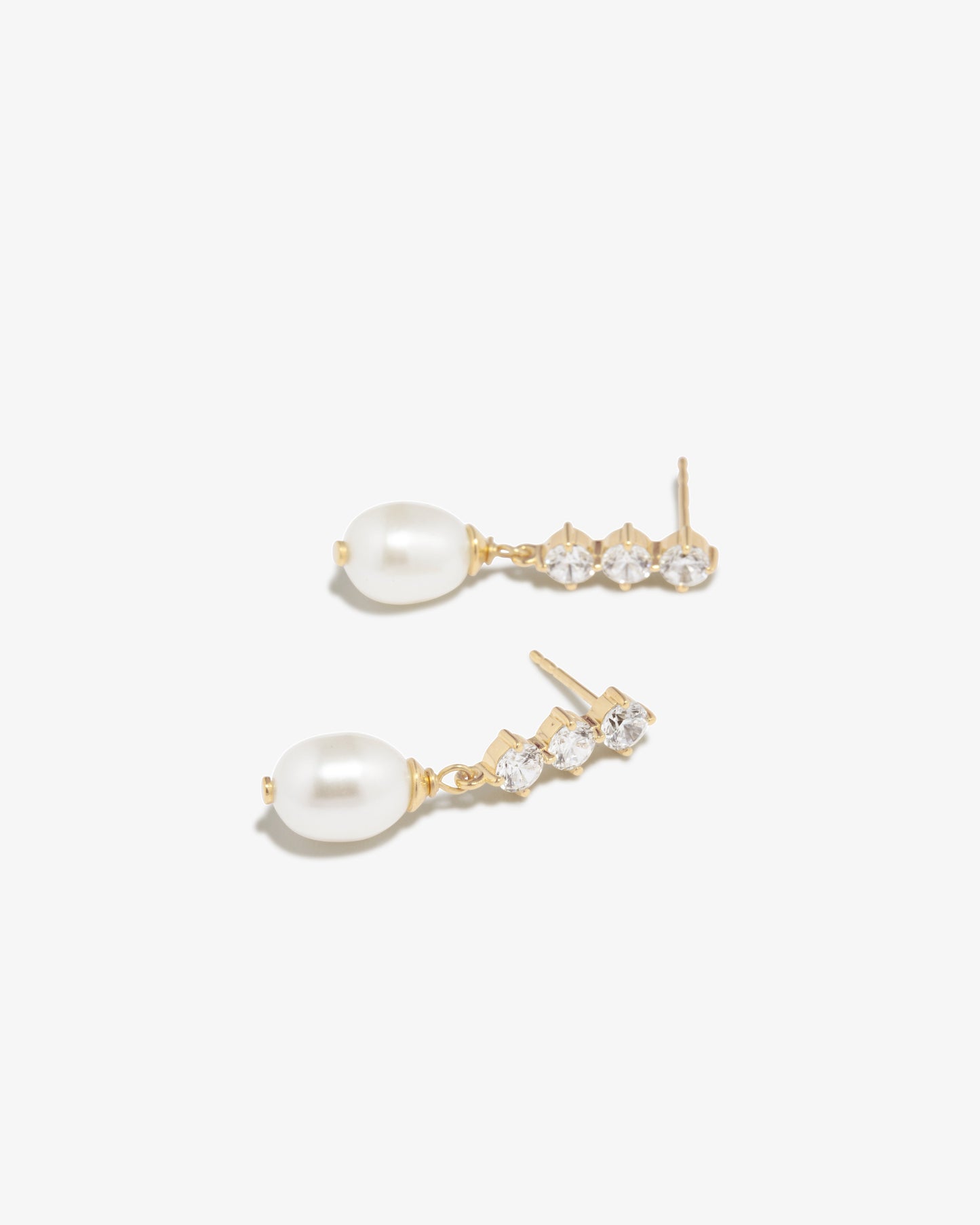 Completed Works – Pearl Drop Earrings