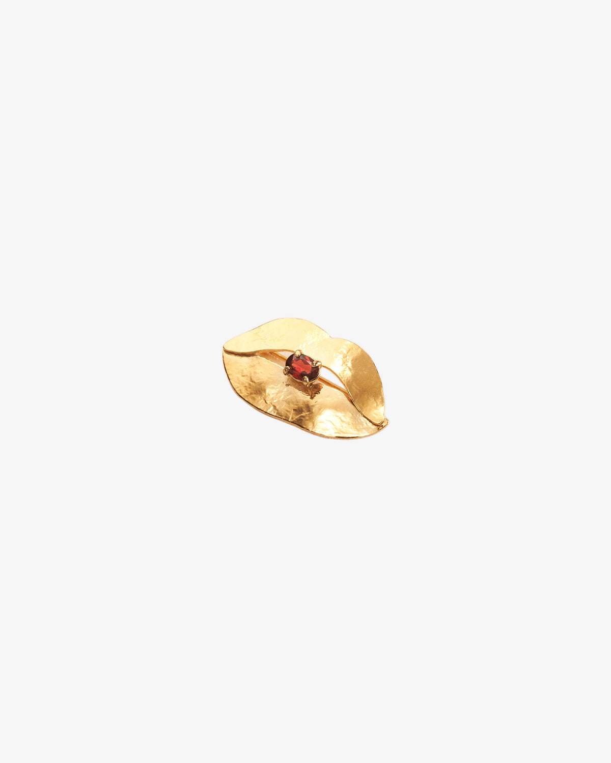 Wouters & Hendrix Small Garnet Lip Brooch