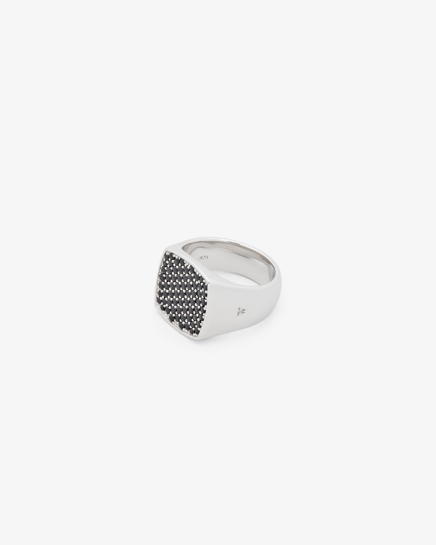 Tom Wood Pinkie Cushion Black Ring Spinel