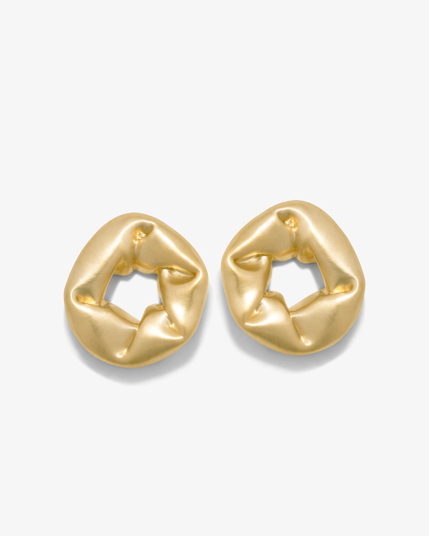 Completed Works – Oversized Scrunch Earrings