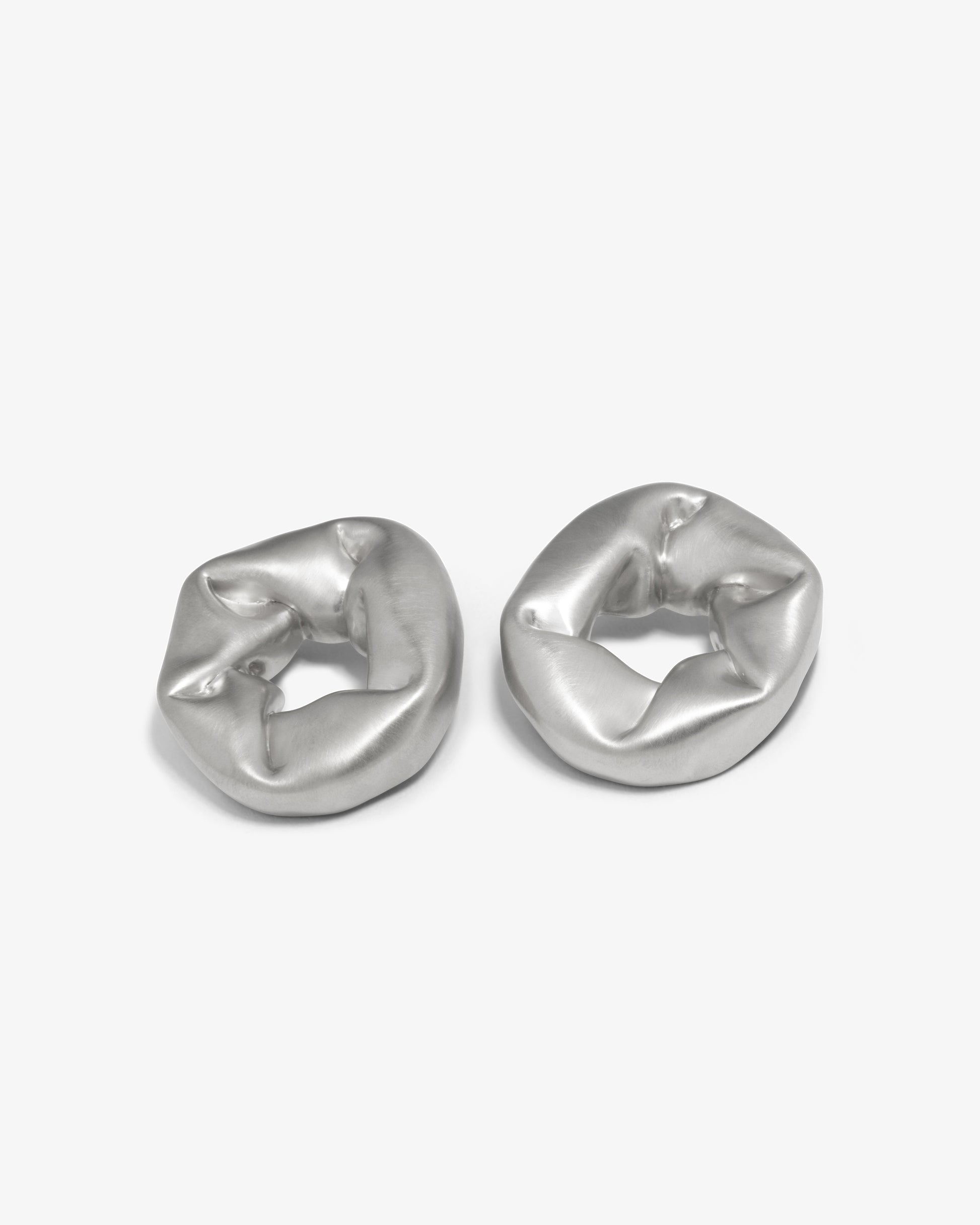 Completed Works – Oversized Scrunch Earrings