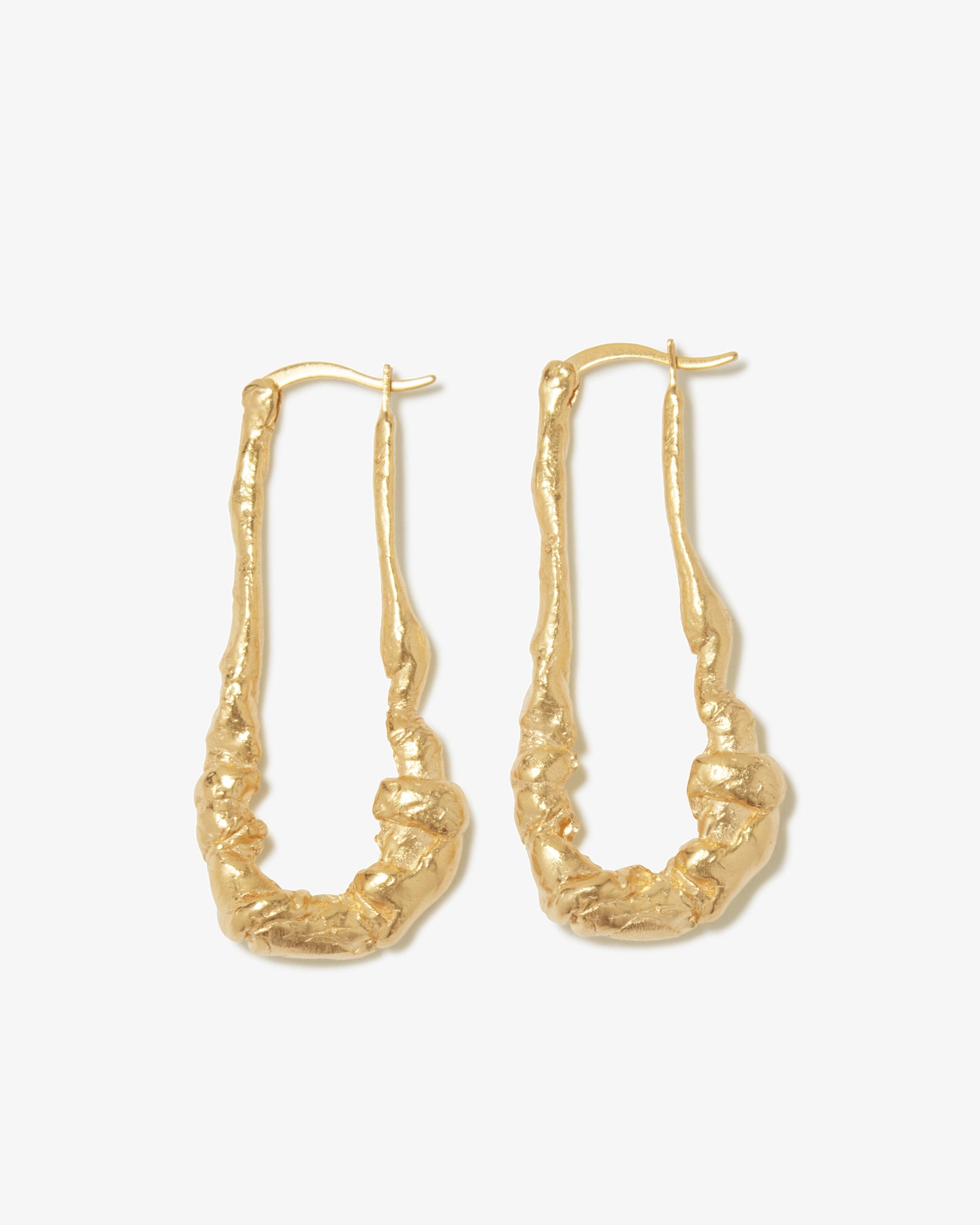 Completed Works – Elongated Hoop Earrings