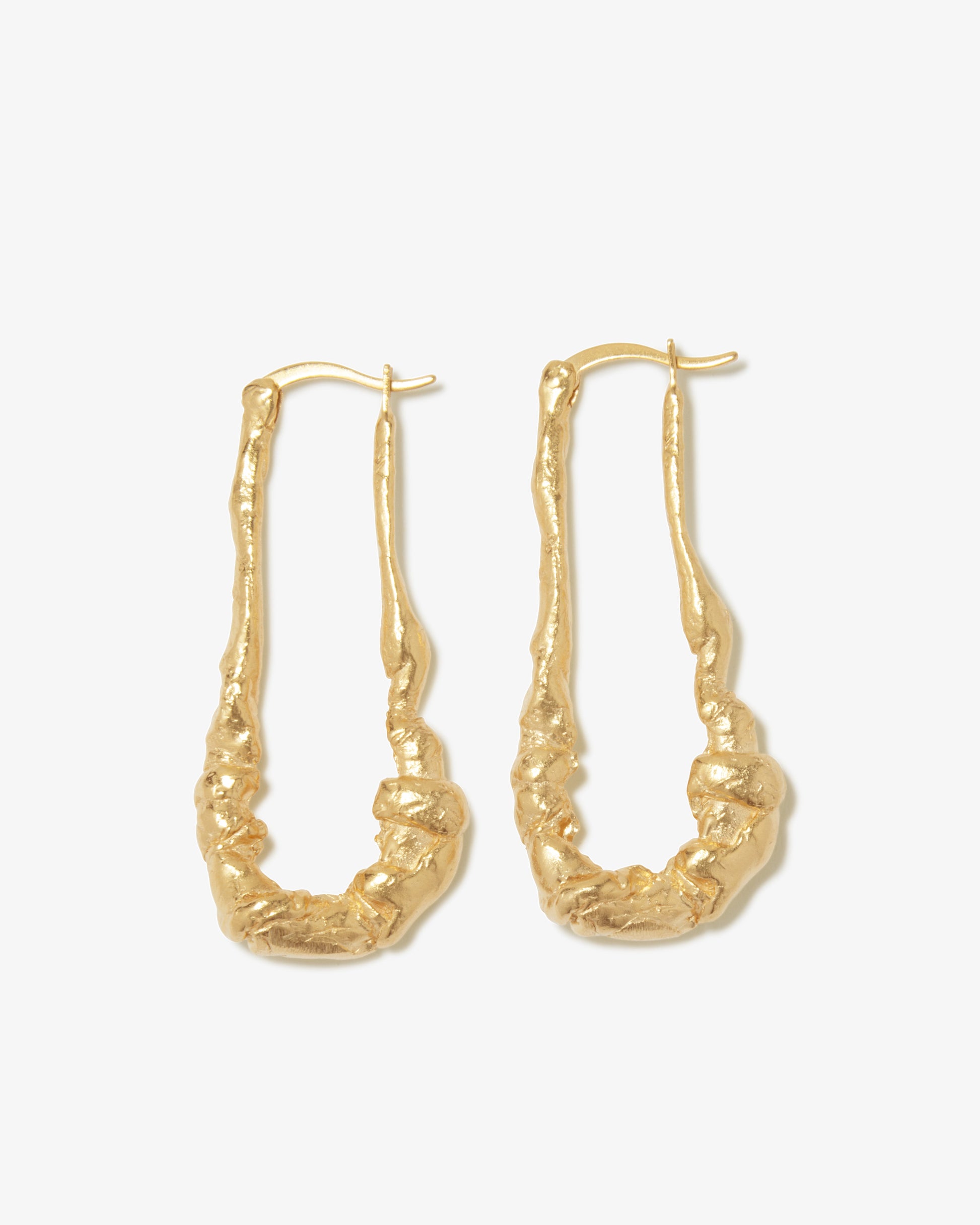 Completed Works – Elongated Hoop Earrings