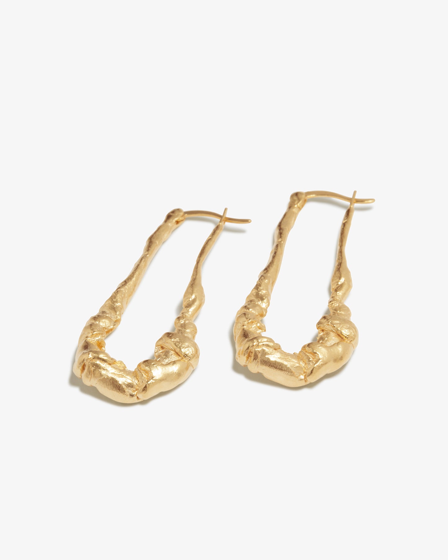Completed Works – Elongated Hoop Earrings