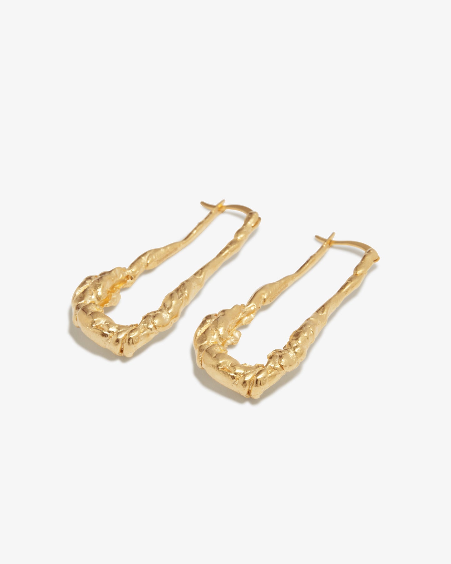 Completed Works – Elongated Hoop Earrings