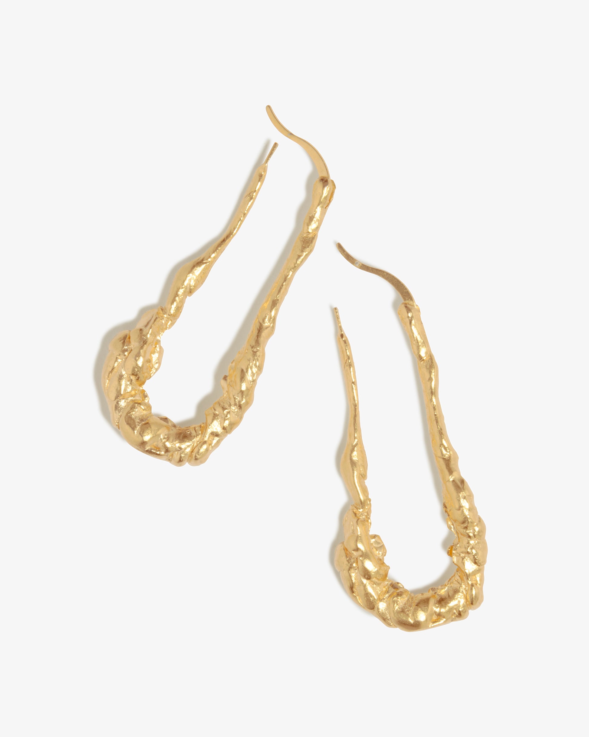 Completed Works – Elongated Hoop Earrings