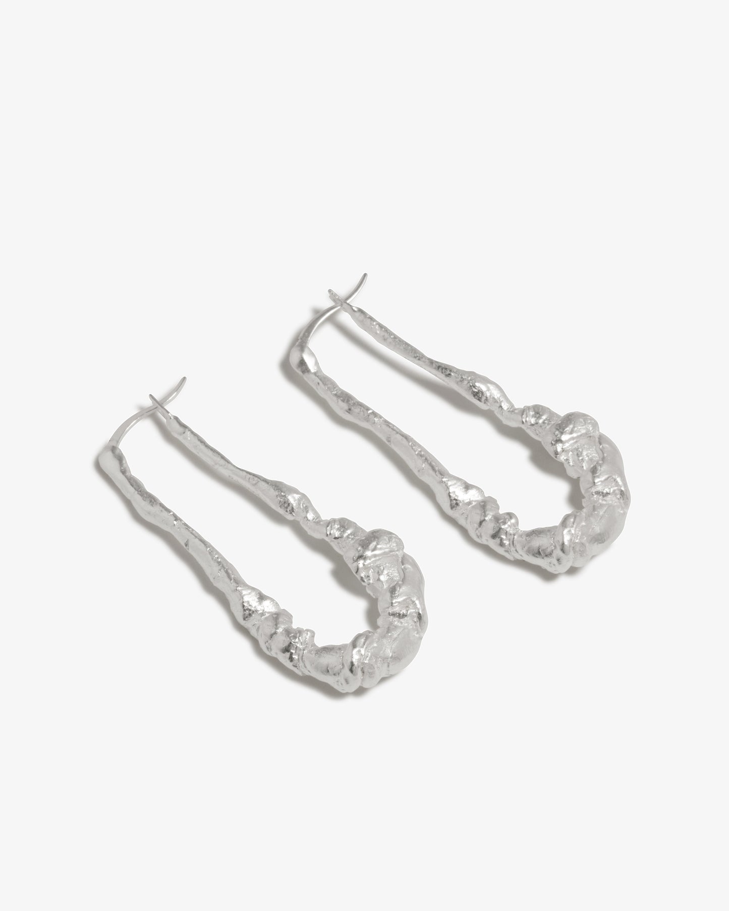 Completed Works – Elongated Hoop Earrings