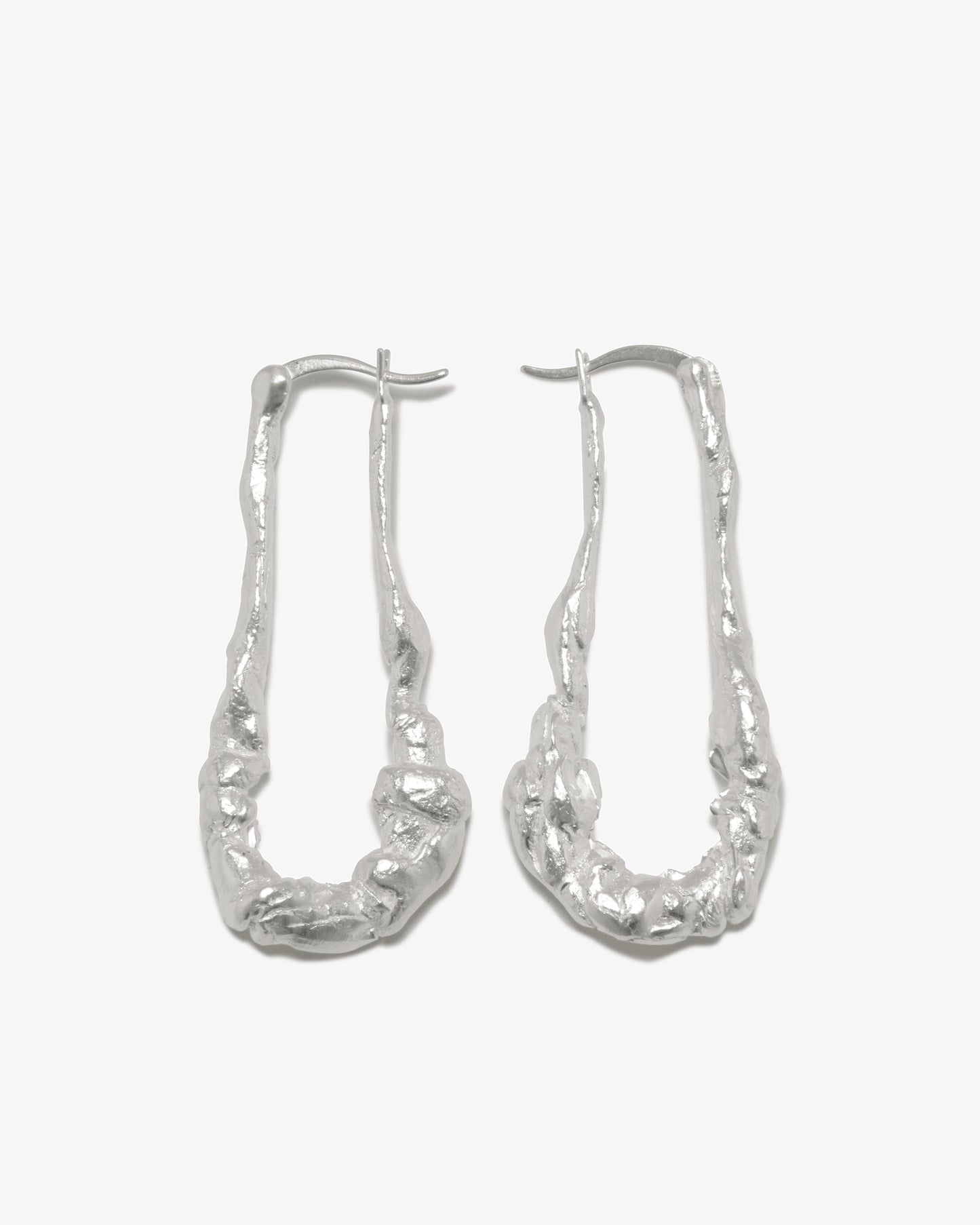 Completed Works – Elongated Hoop Earrings