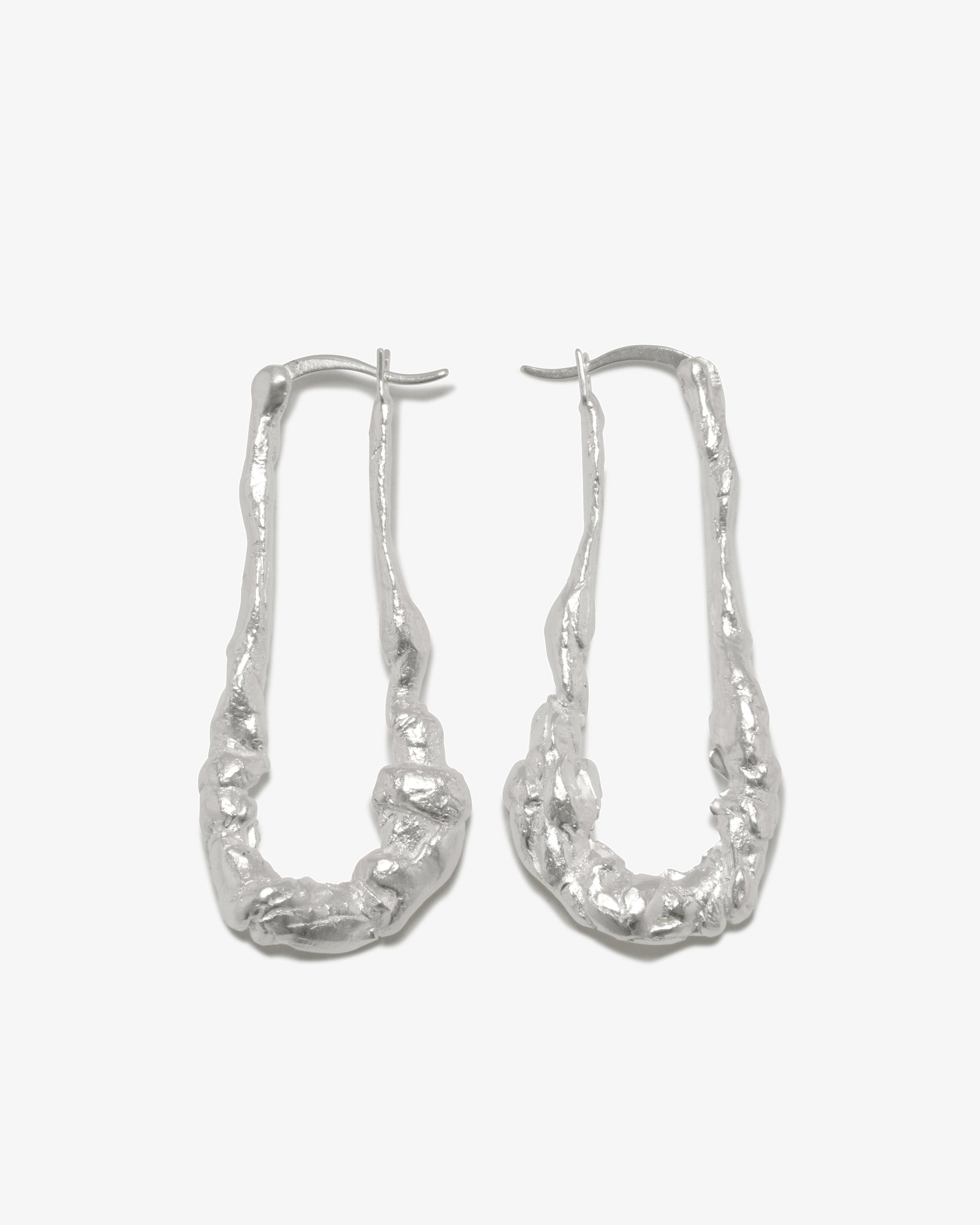 Completed Works – Elongated Hoop Earrings