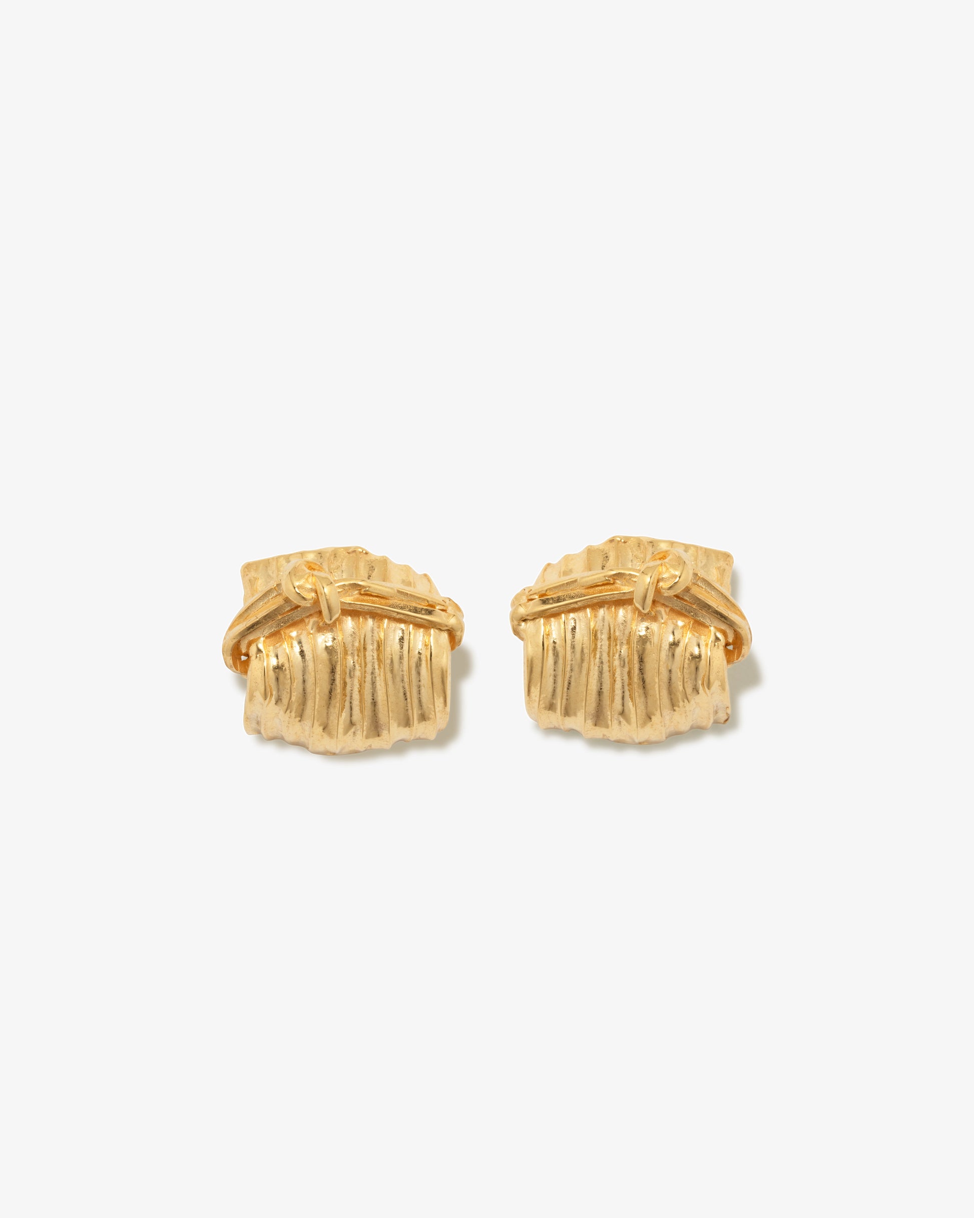 Completed Works – Knot Detail Textured Earrings