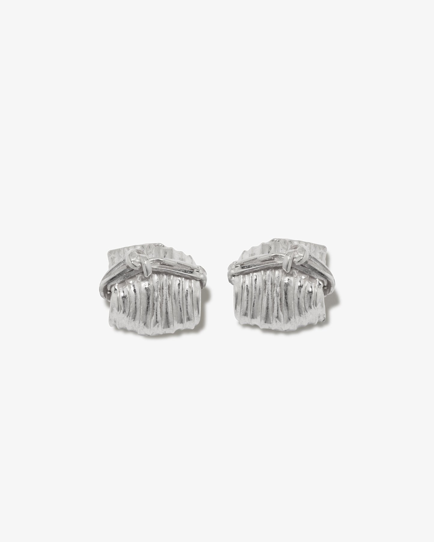 Completed Works – Knot Detail Textured Earrings