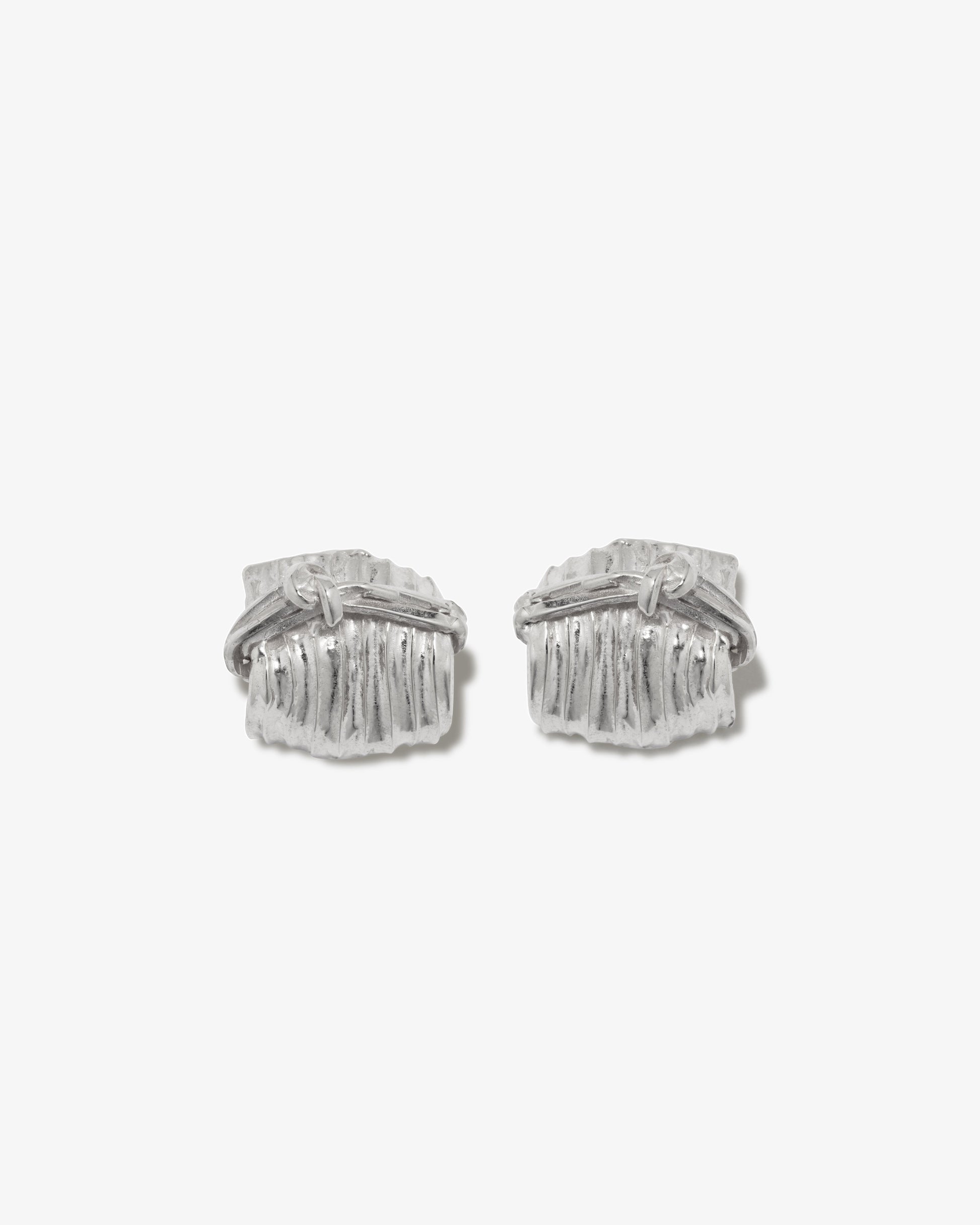 Completed Works – Knot Detail Textured Earrings