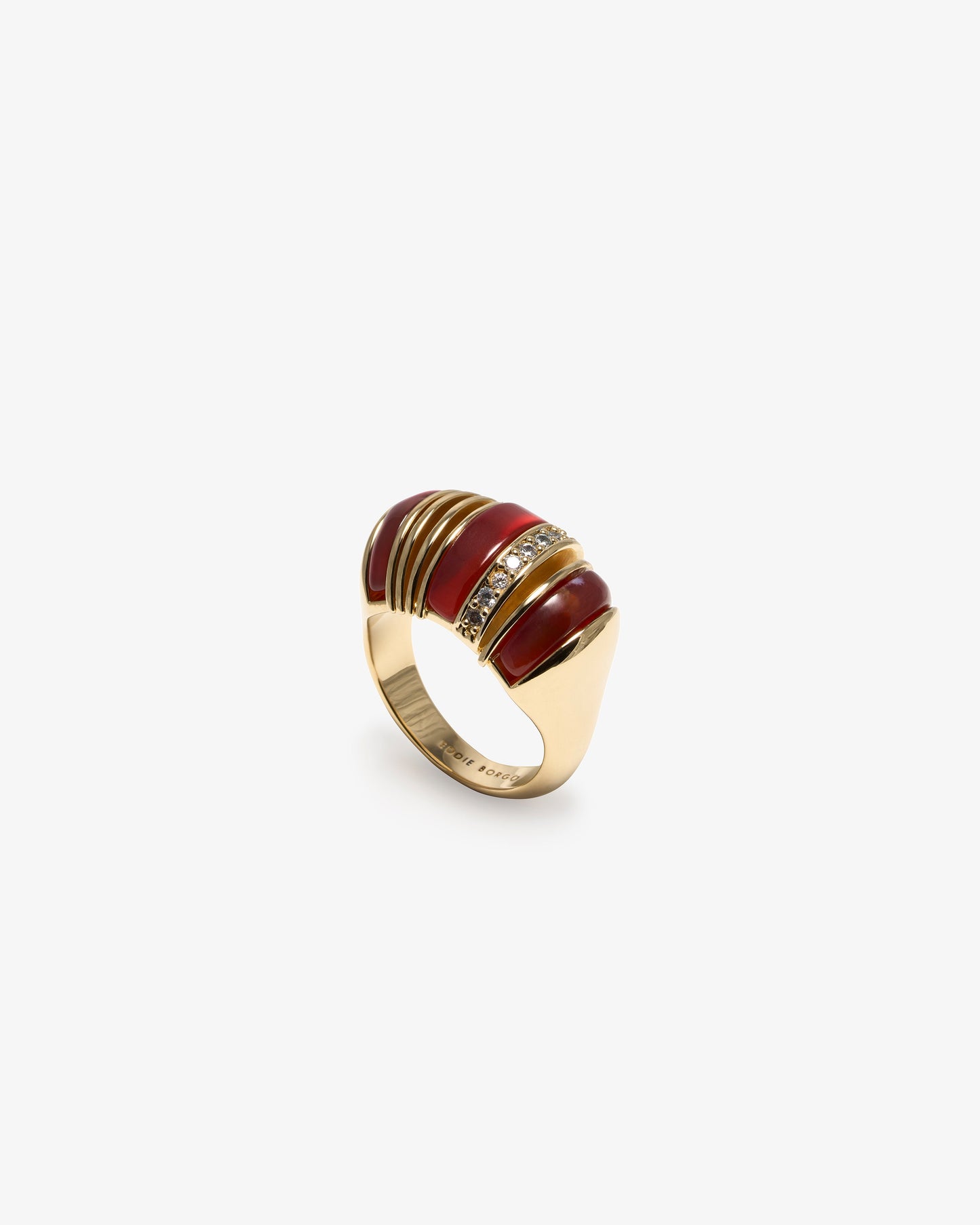 Eddie Borgo Carnelian Pave Lenox Ring