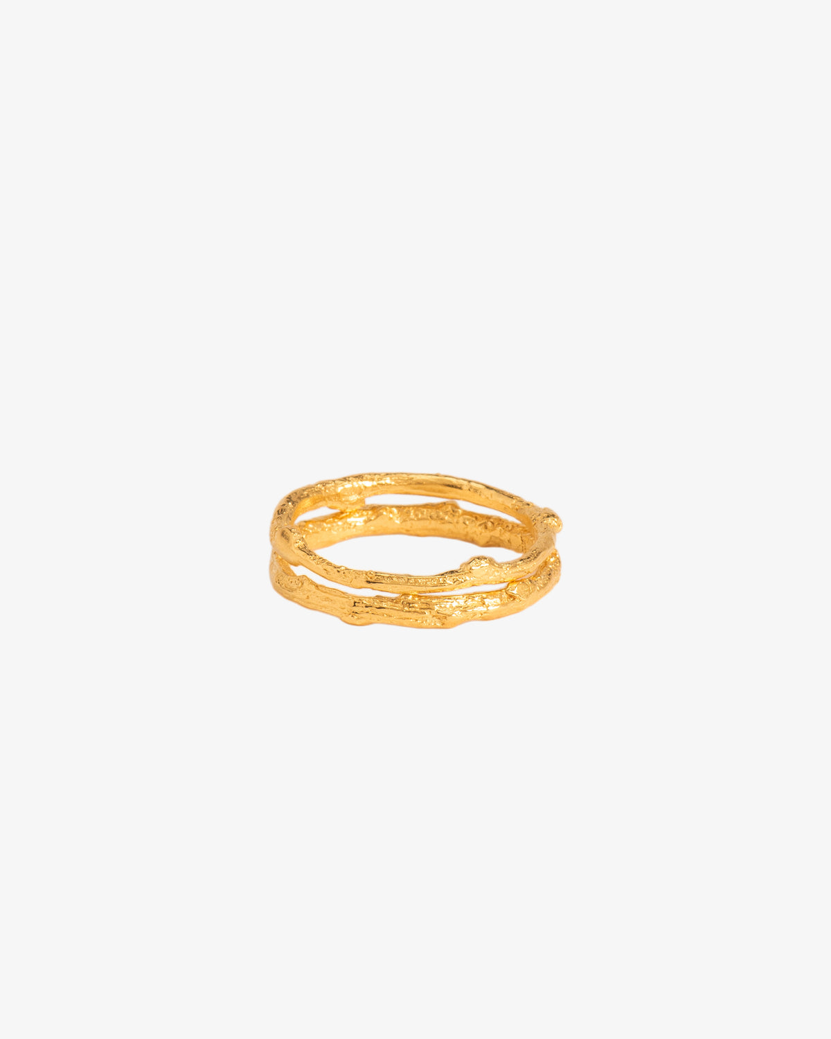 Duo of Branch-Textured Rings