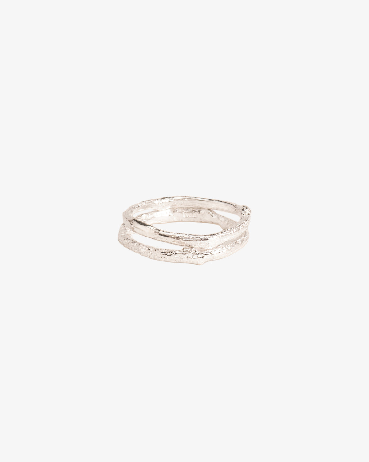 Duo of Branch-Textured Rings