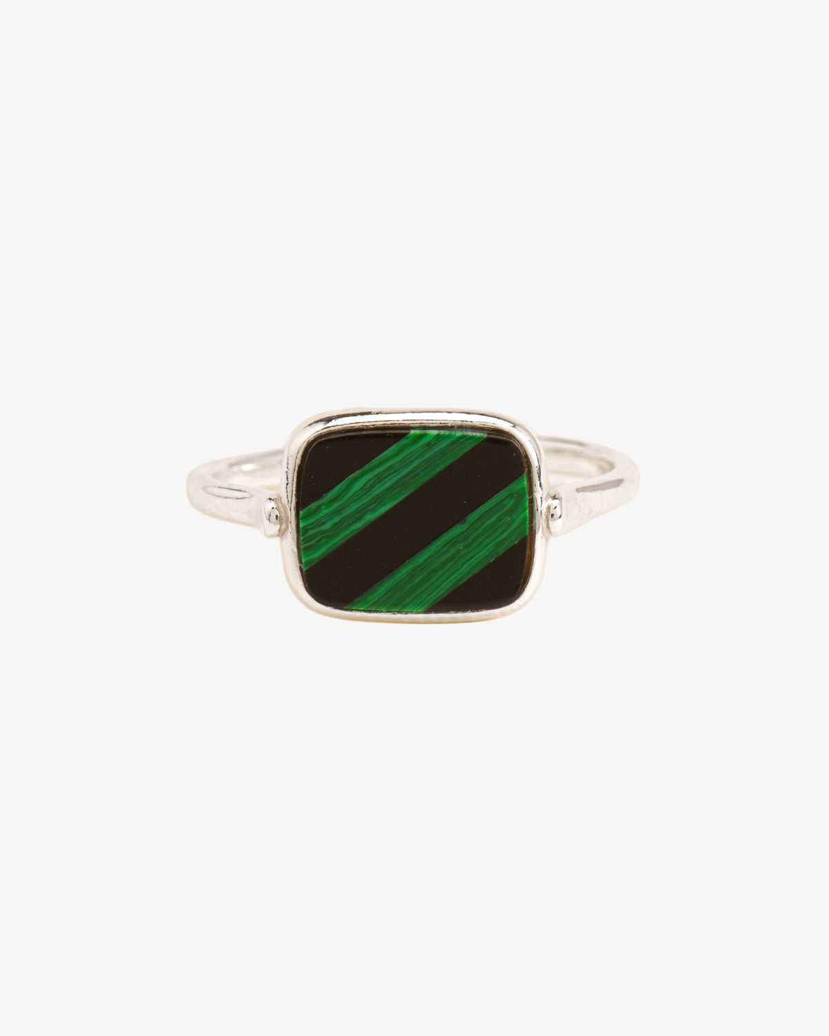 Wouters & Hendrix Malachite and Onyx Mosaic Ring