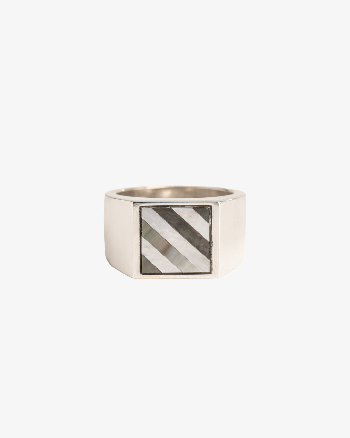 Wouters & Hendrix Diagonal Mosaic Signet Ring