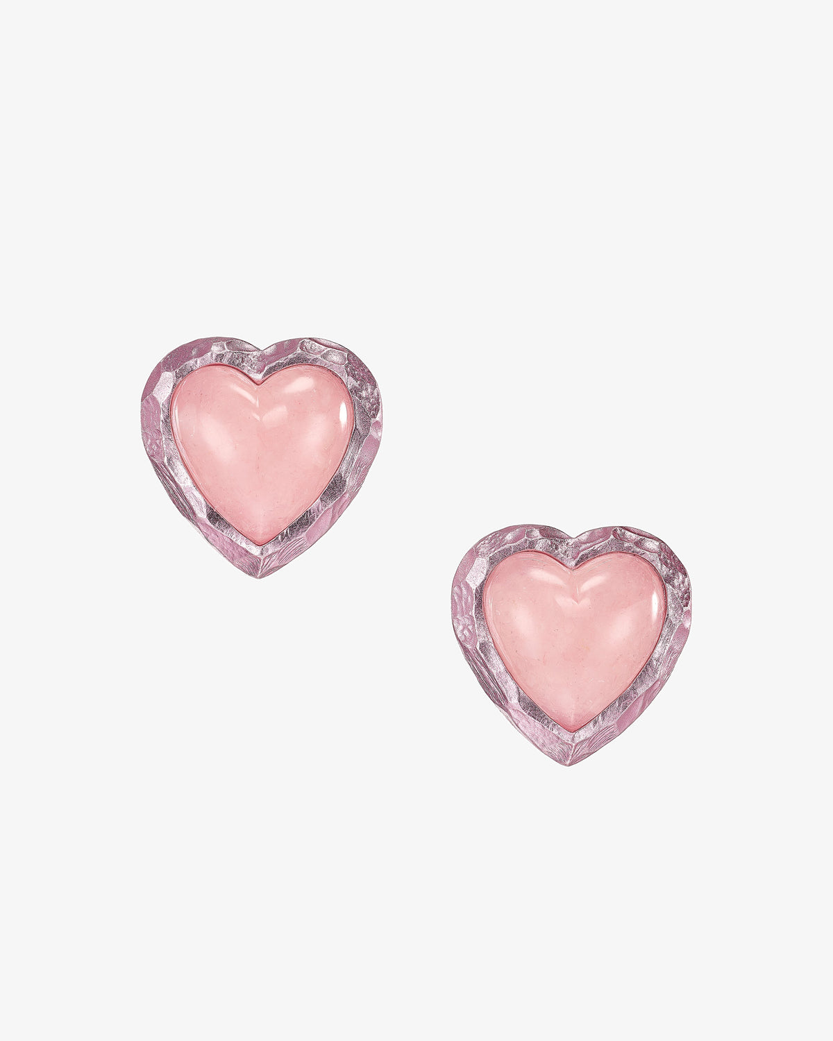 Anabela Chan Rose Heart Earrings