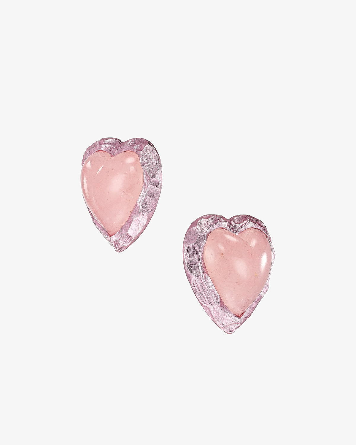 Anabela Chan Rose Heart Earrings