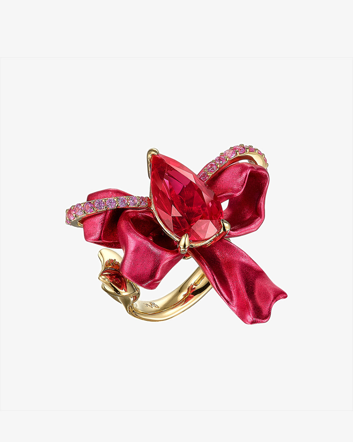 Anabela Chan Ruby Cupid's Bow Ring