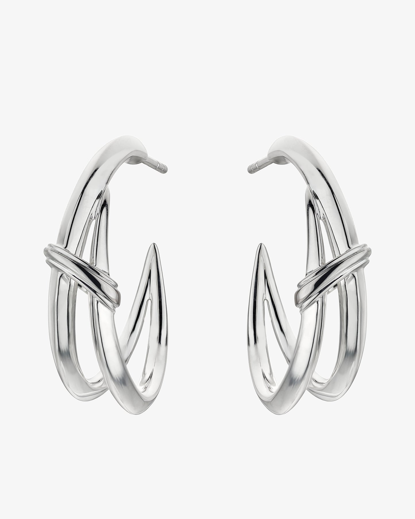 Shaun Leane Sabre Deco Twist Hoop Earrings