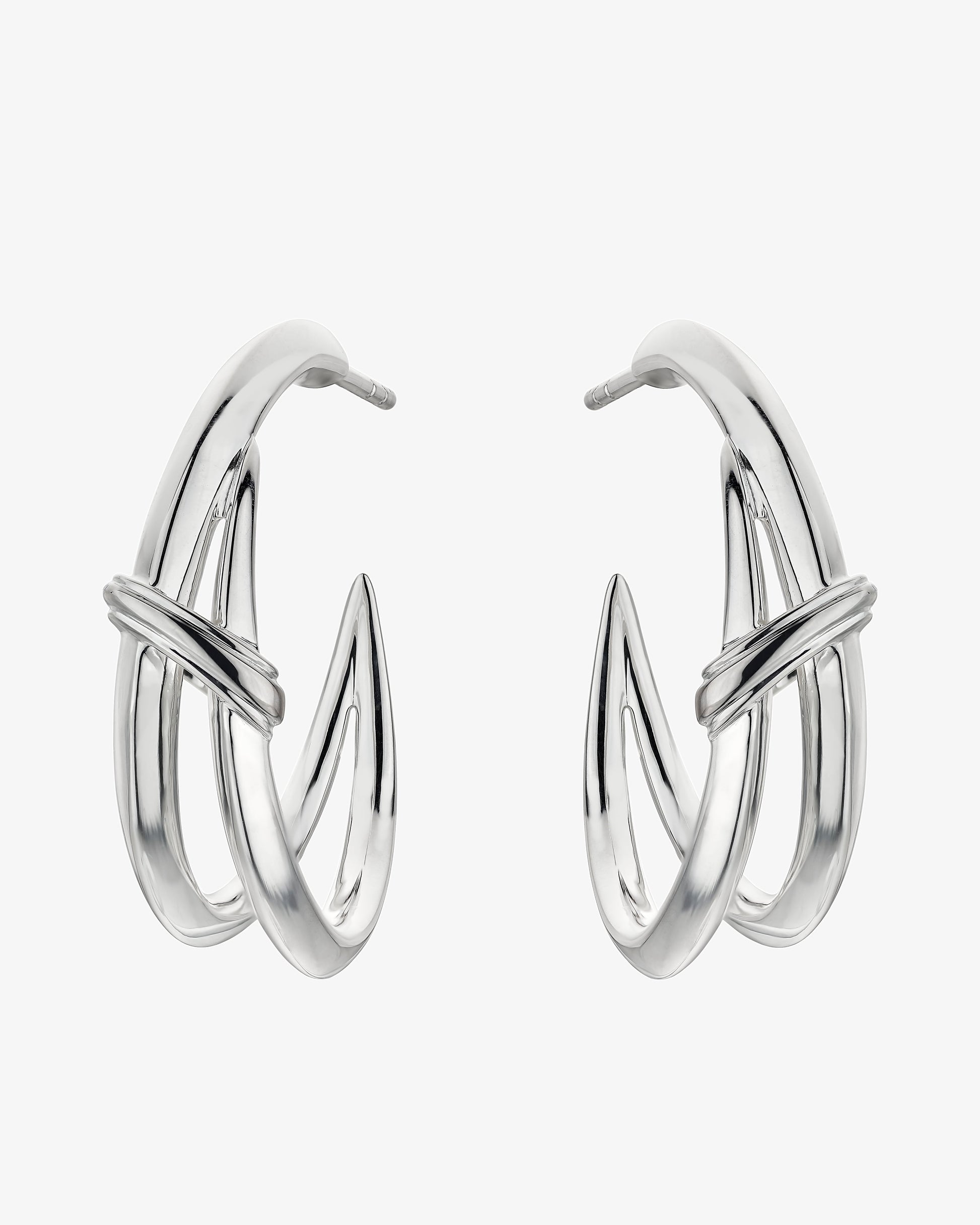 Shaun Leane Sabre Deco Twist Hoop Earrings
