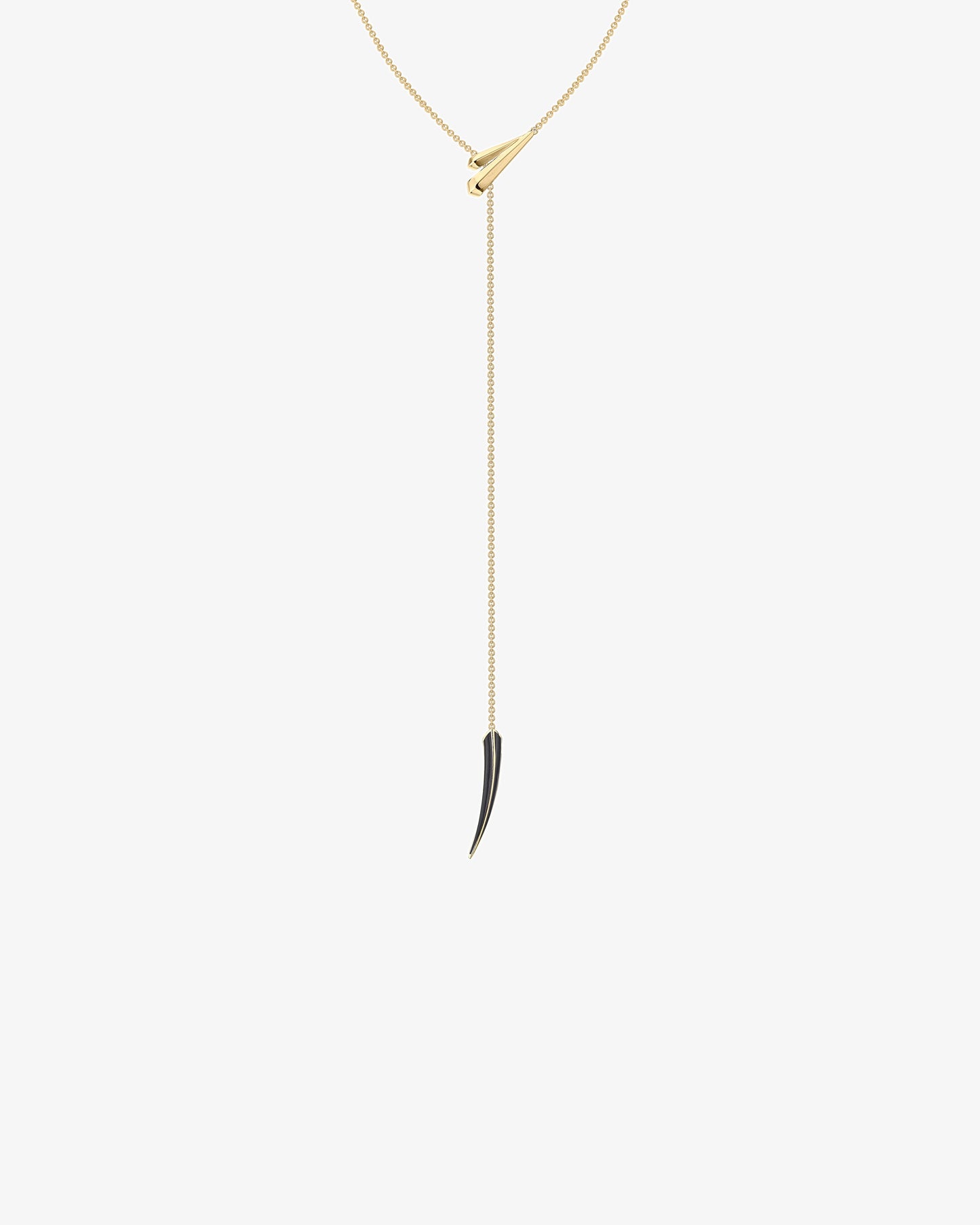 Shaun Leane Sabre Deco Long Jet Ceramic Necklace
