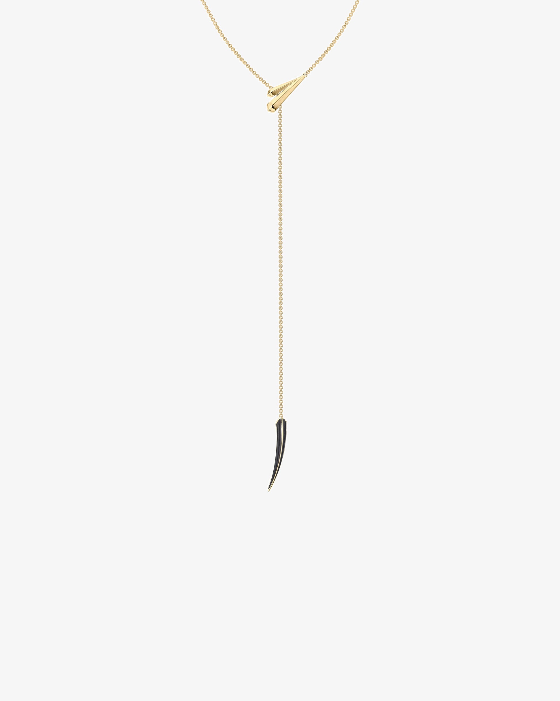 Shaun Leane Sabre Deco Long Jet Ceramic Necklace