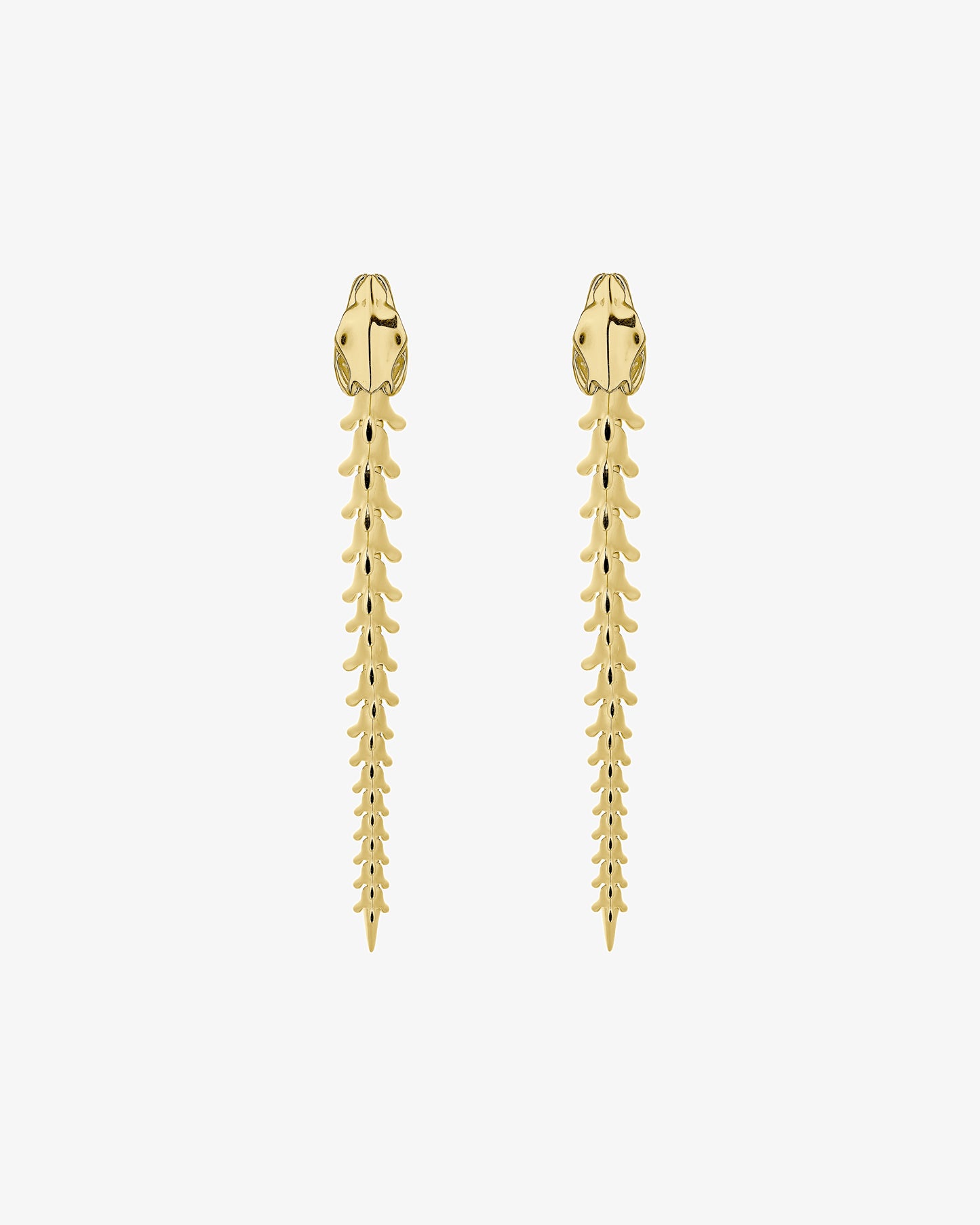 Serpent's Trace Drop Earrings