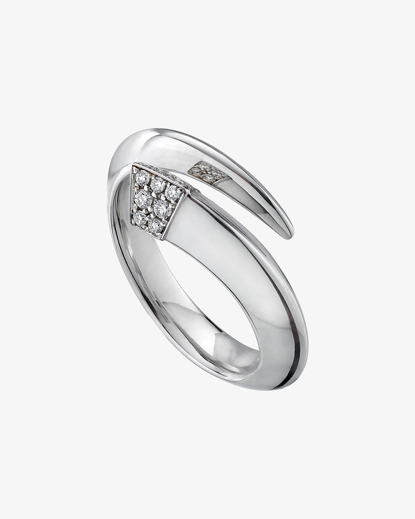 Sabre Diamond Pave Ring